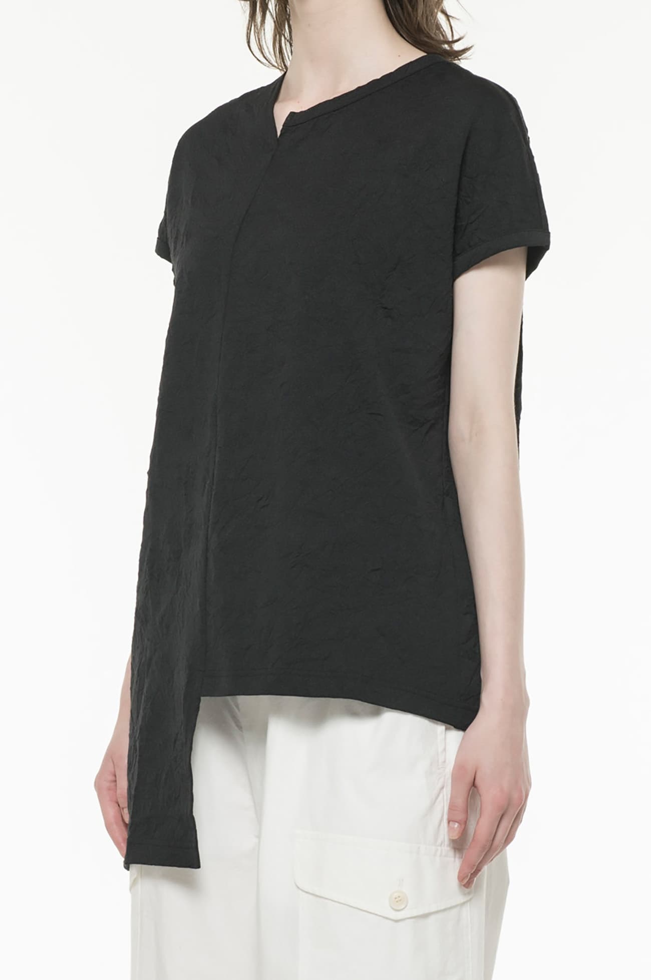 75dx60/-COTTON WRINKLE ASYMME FRENCH ST