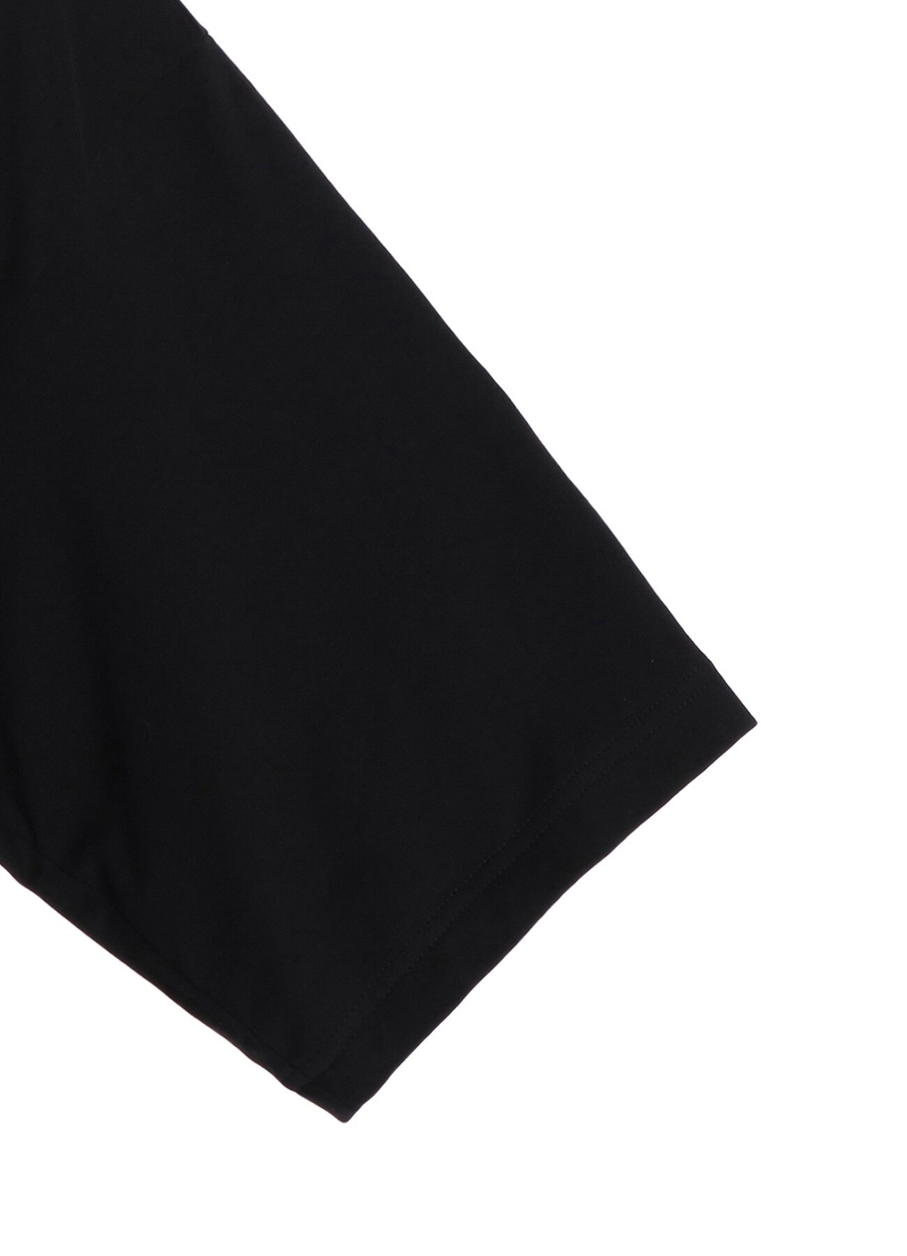 POLYESTER DE CHINE STRIPE CONBI HALF SLEEVE DRESS