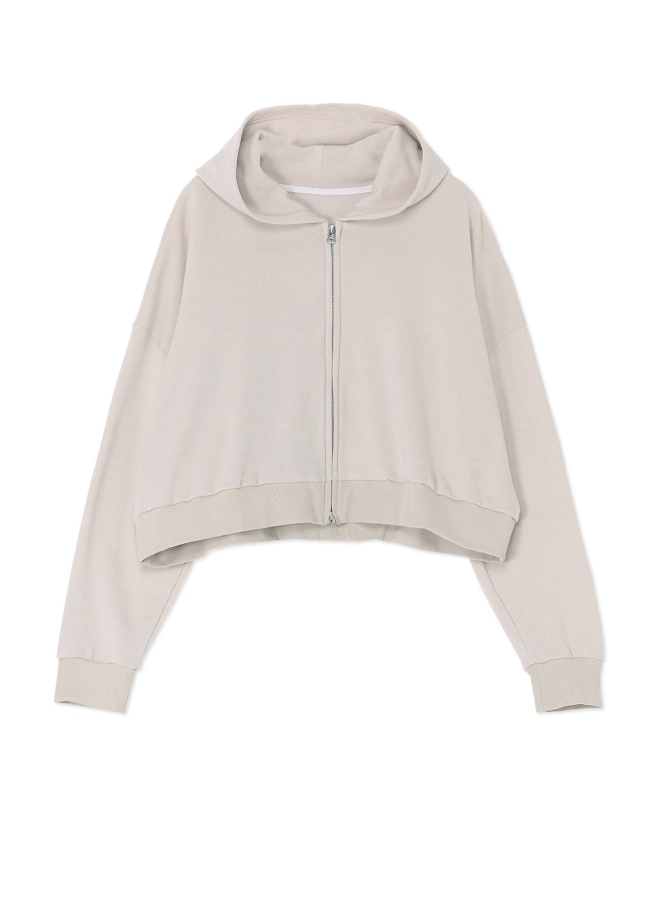 FRENCH TERRY SHORT HOODED JACKET