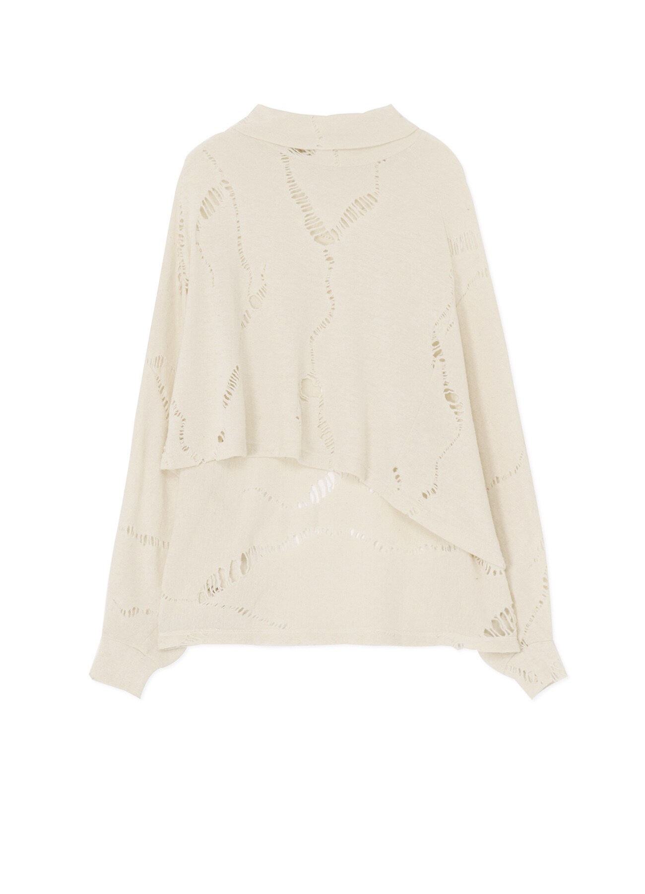 WOOL/POLYAMIDE JERSEY TURTLENECK PONCHO