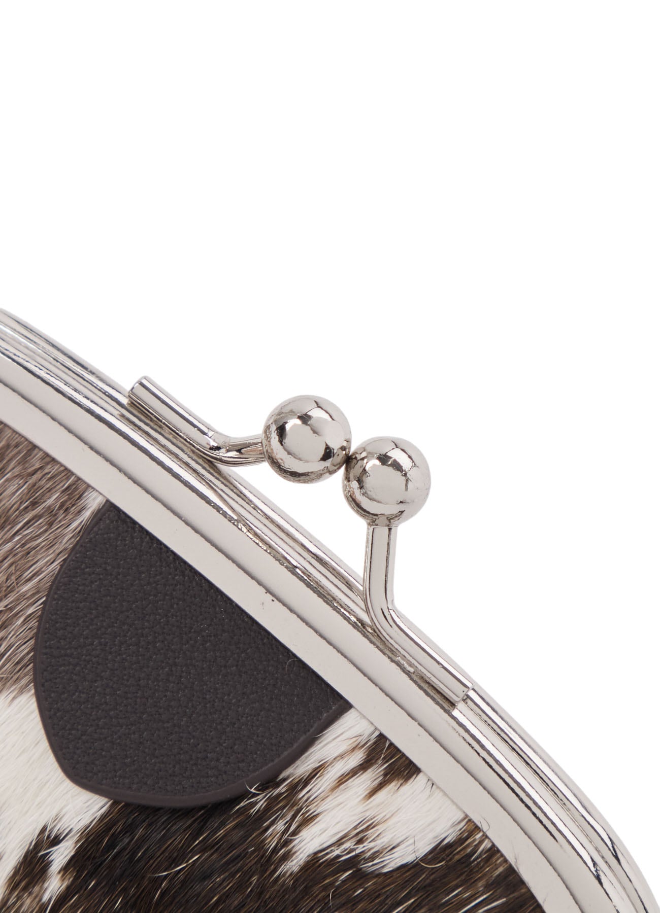 COW LEATHER METAL CLASP KEY CHARM