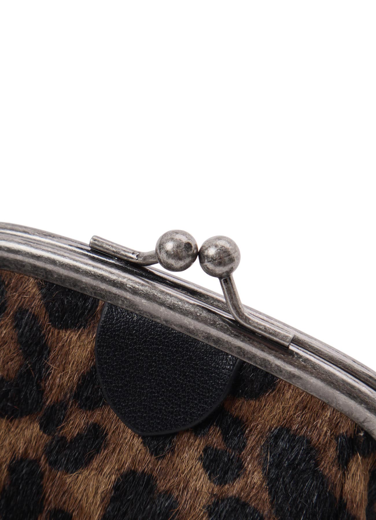 COW LEATHER METAL CLASP KEY CHARM