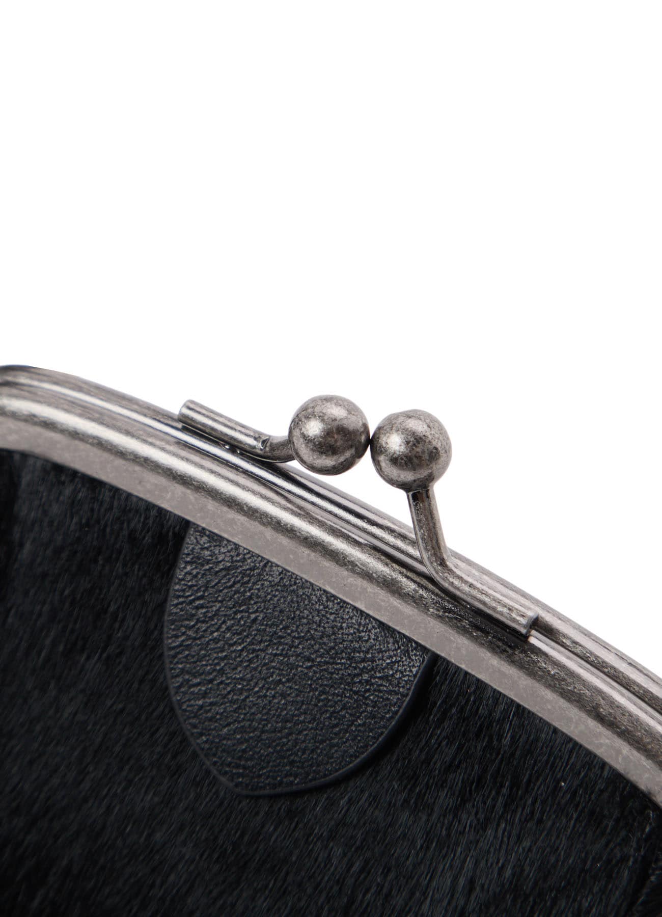 COW LEATHER METAL CLASP KEY CHARM