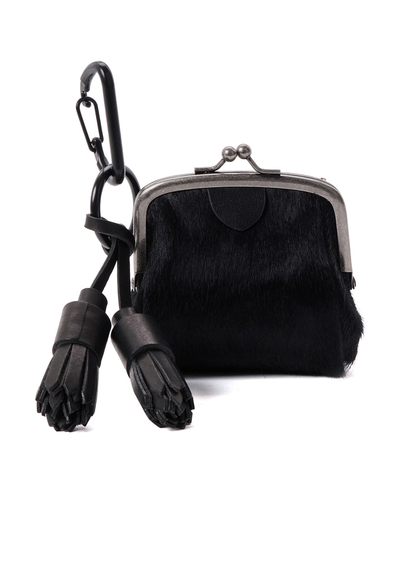 COW LEATHER METAL CLASP KEY CHARM