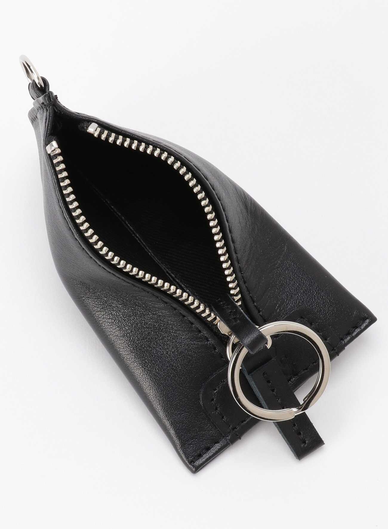 SMOOTH LEATHER TRIPLED POUCH