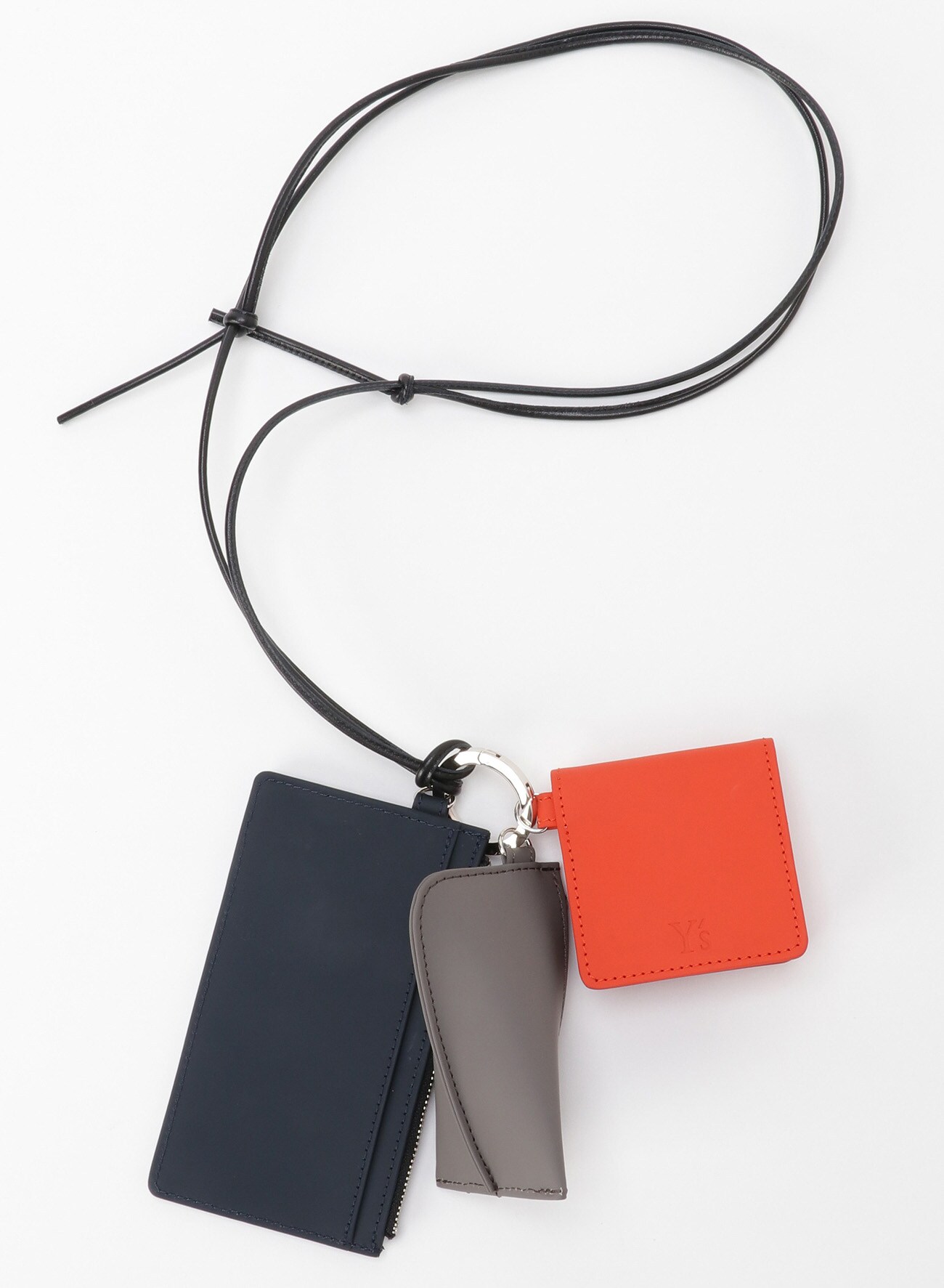 RUBBER LEATHER TRIPLED POUCH