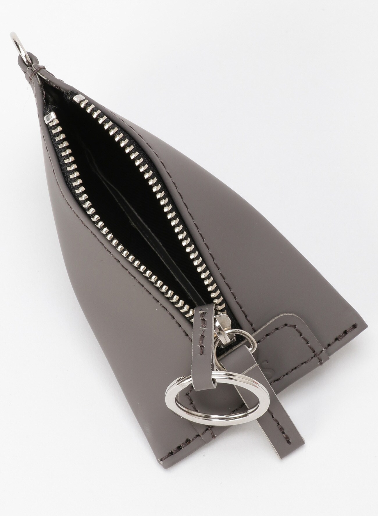 RUBBER LEATHER TRIPLED POUCH