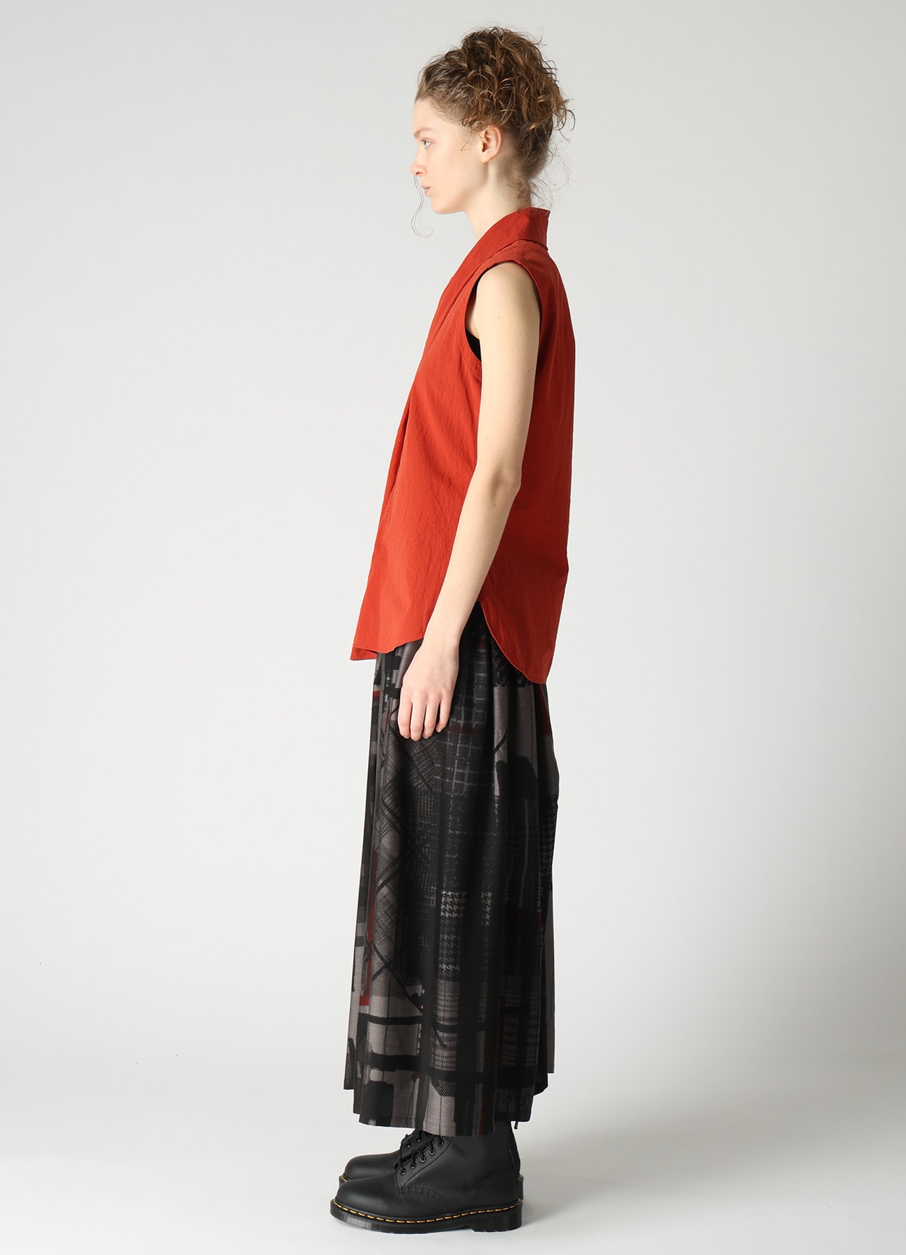 COTTON FLAX WRAP SHIRT