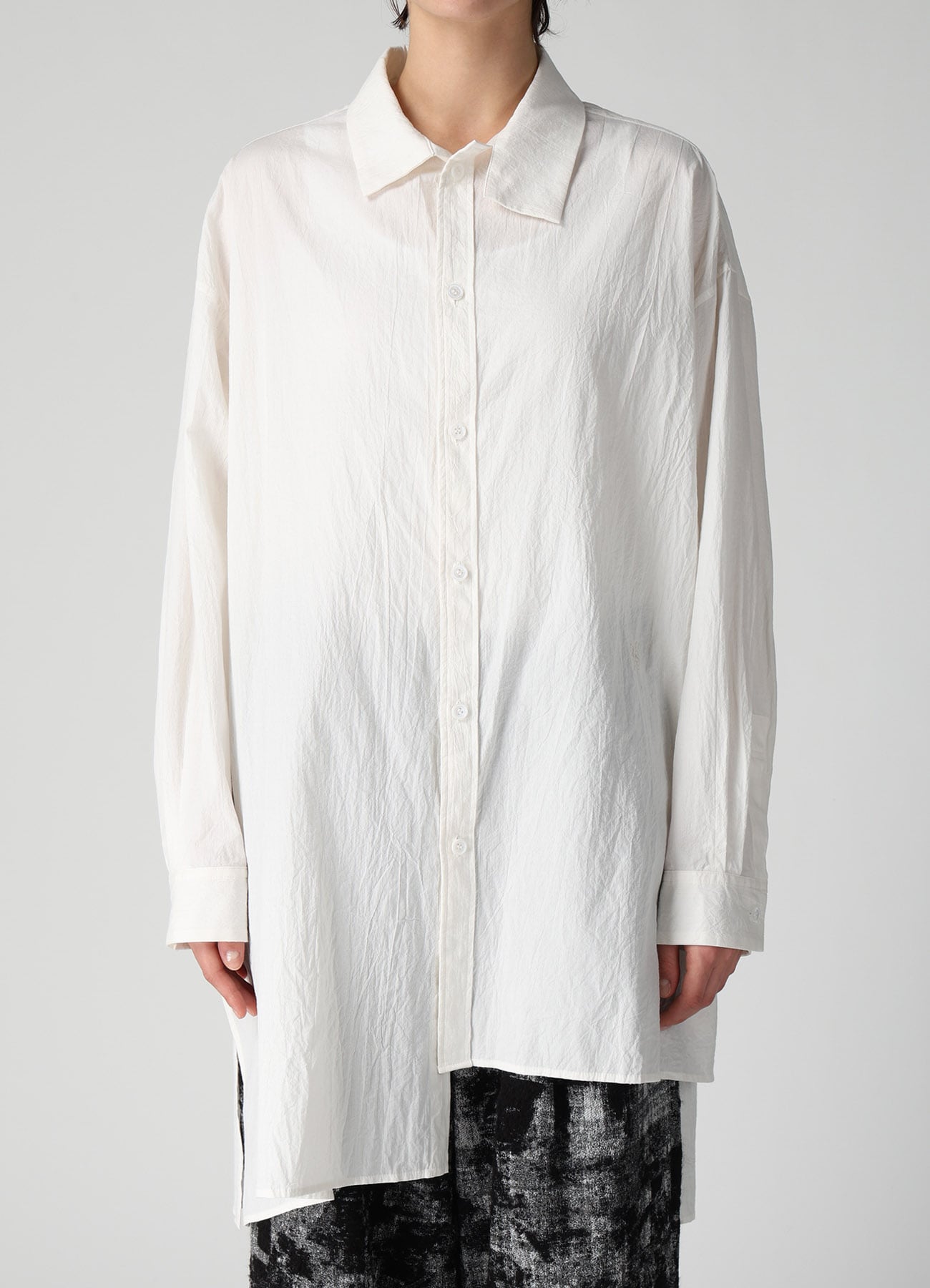 80/- COTTON UNBALANCED BIG BLOUSE