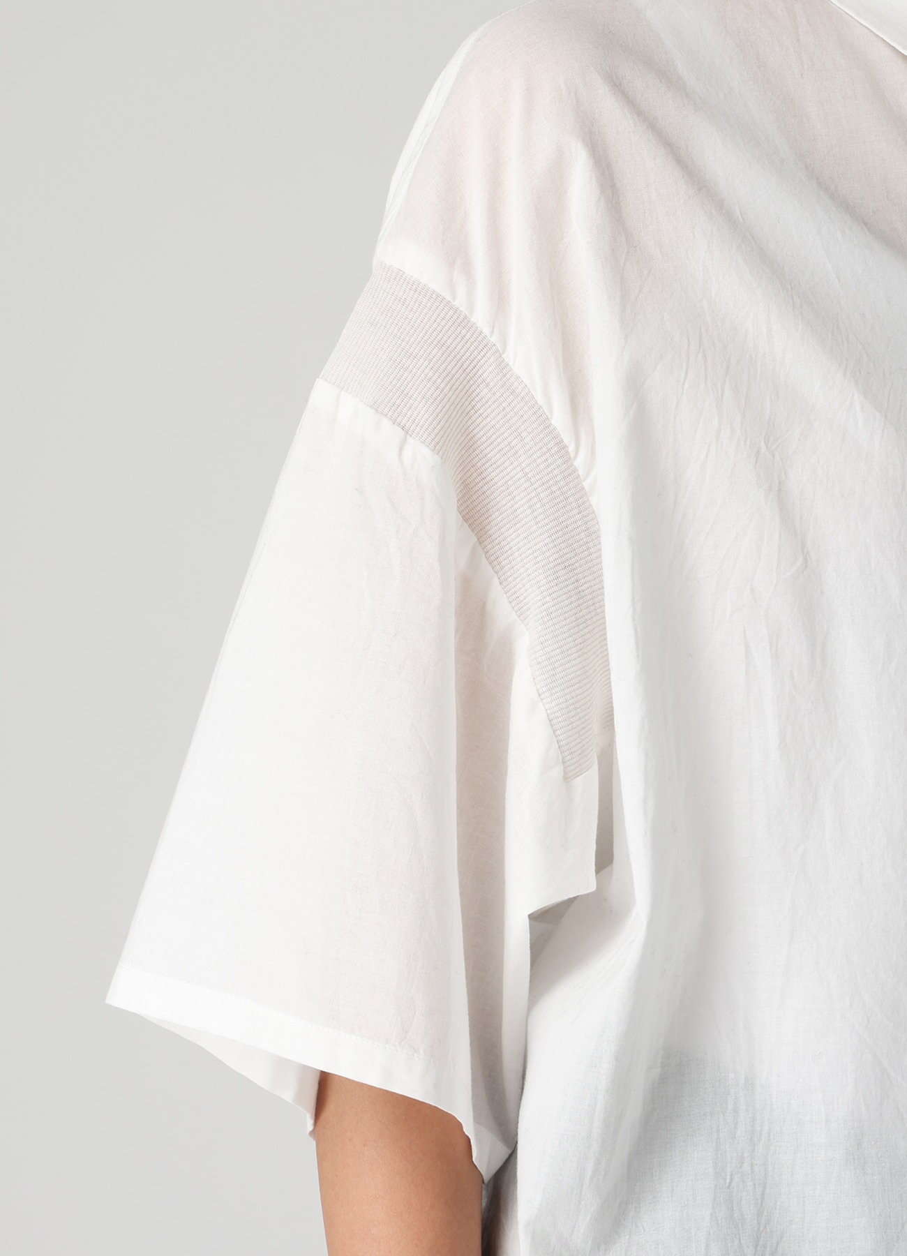 60/- COTTON LAWN HALF SLEEVE RIB BLOUSE