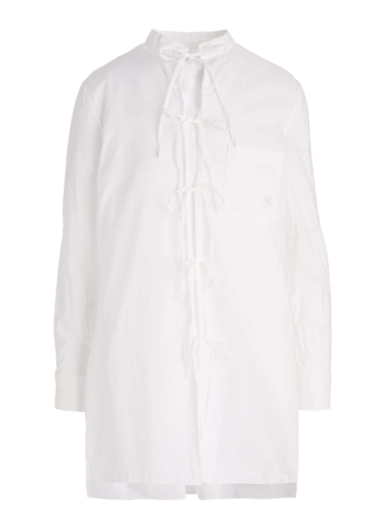 60/- COTTON LAWN STAND COLLAR STRING BLOUSE