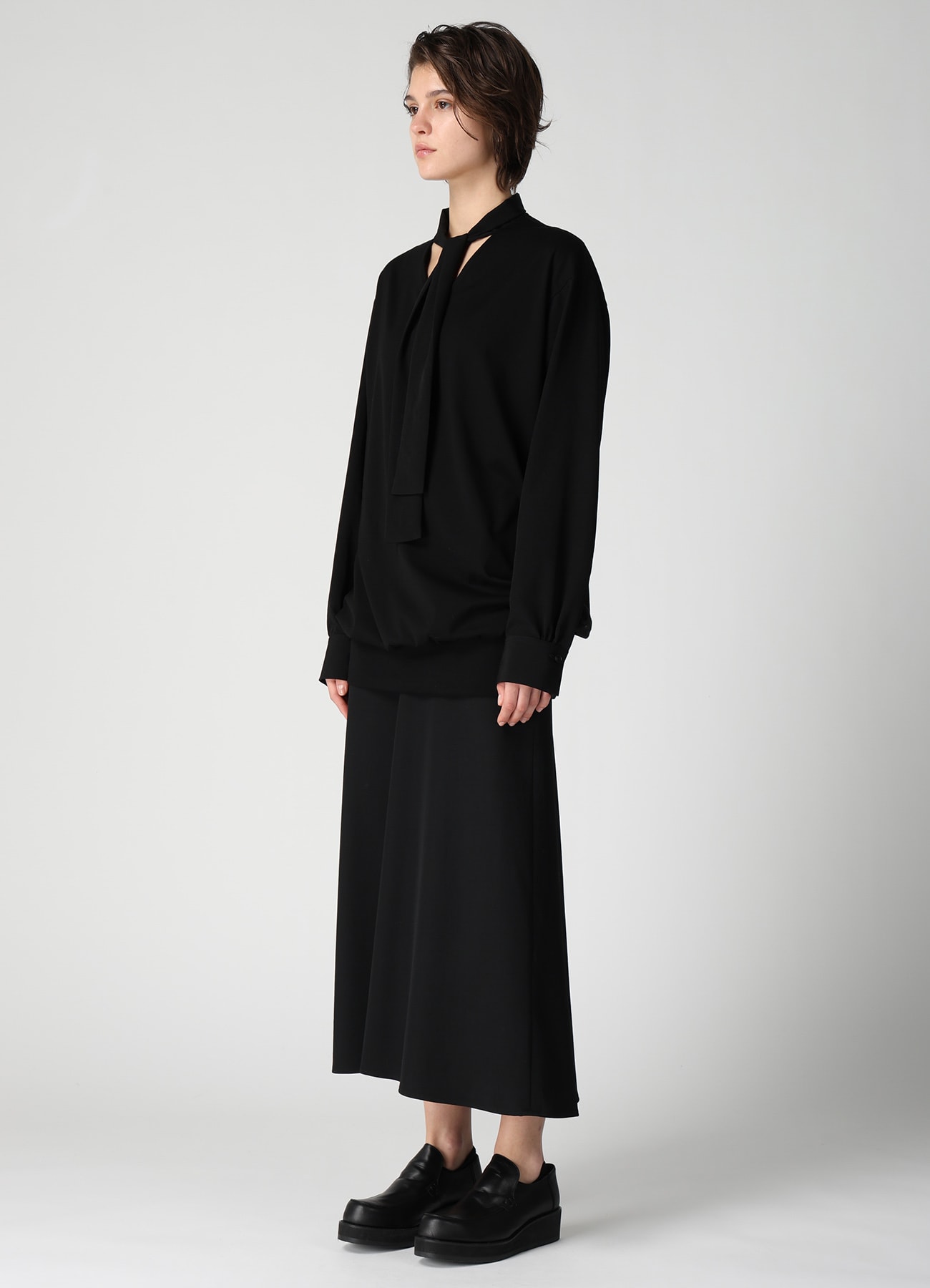 TA/PE CREPE DE CHINE COMBINATION BLOUSE