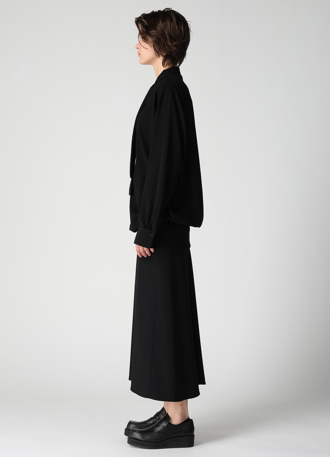 TA/PE CREPE DE CHINE COMBINATION BLOUSE