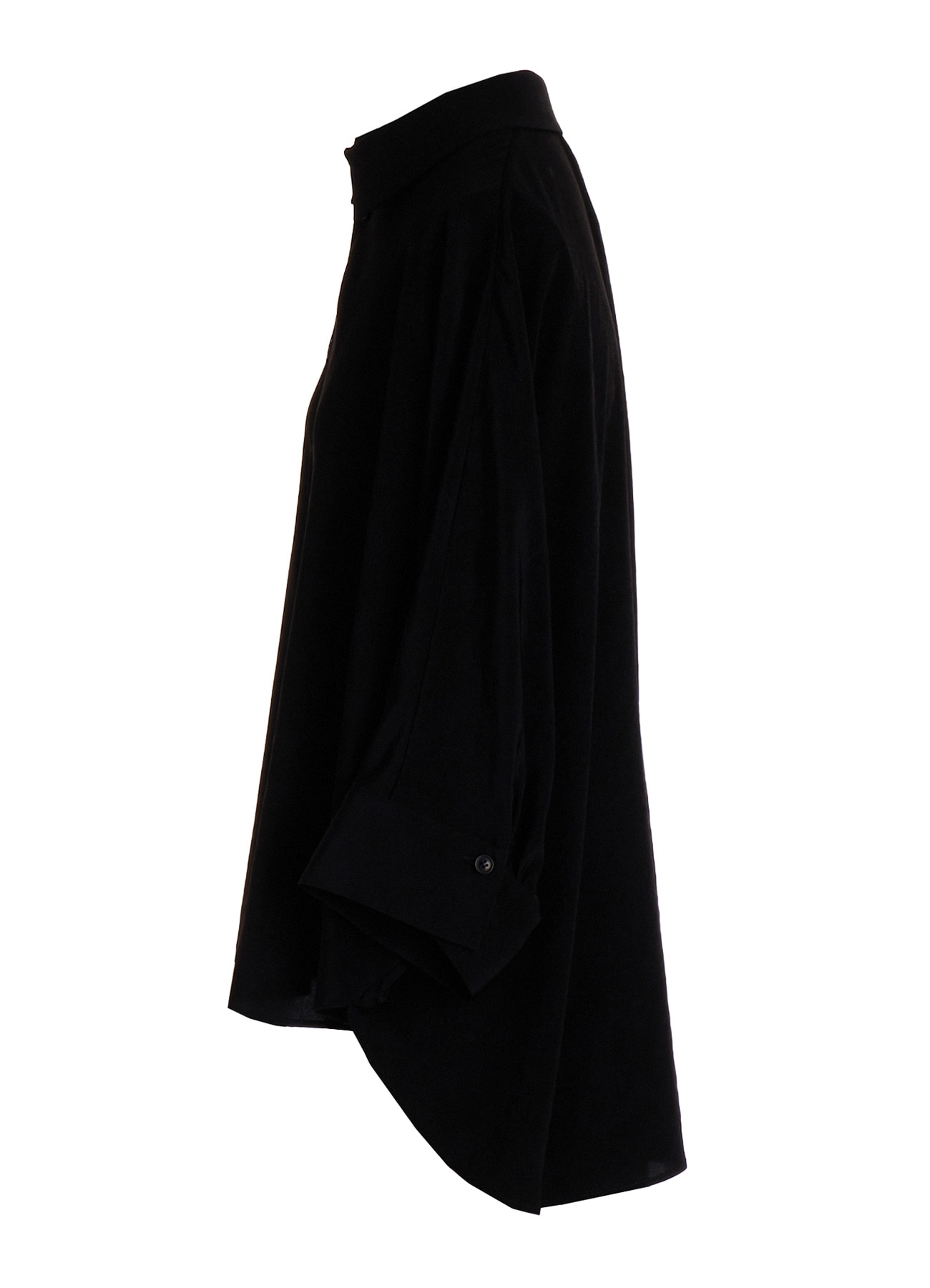 TA/PE CREPE DE CHINE HALF SLEEVE CAPE SHIRT
