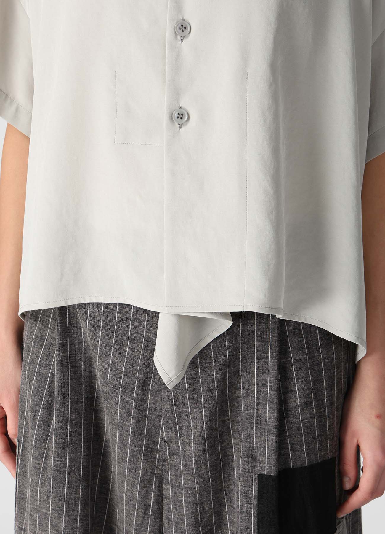 TA/PE CREPE DE CHINE HALF SLEEVE BOX SHIRT