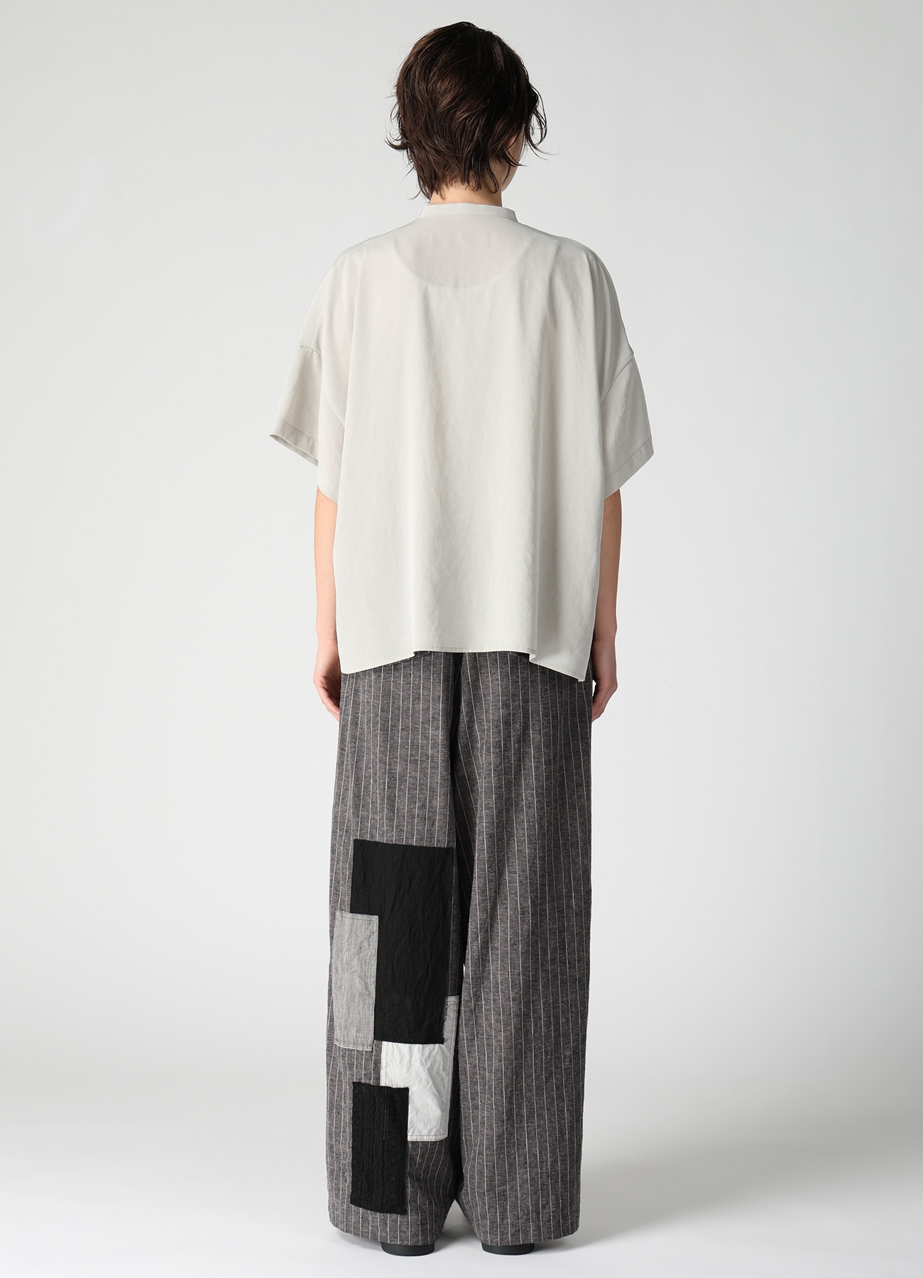 TA/PE CREPE DE CHINE HALF SLEEVE BOX SHIRT