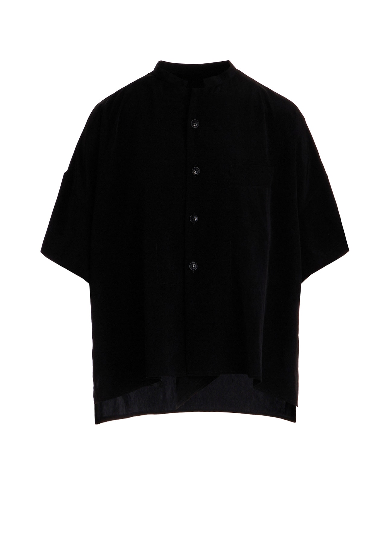 LENO CLOTH HALF SLEEVE BOX SHIRT(S Off White): Y's｜THE SHOP YOHJI