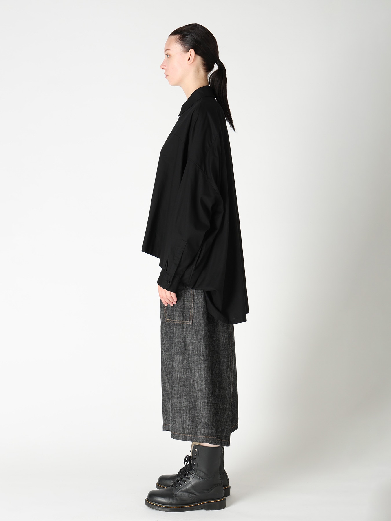 [Y's BORN PRODUCT] DOUBLE FRONT BIG BLOUSE