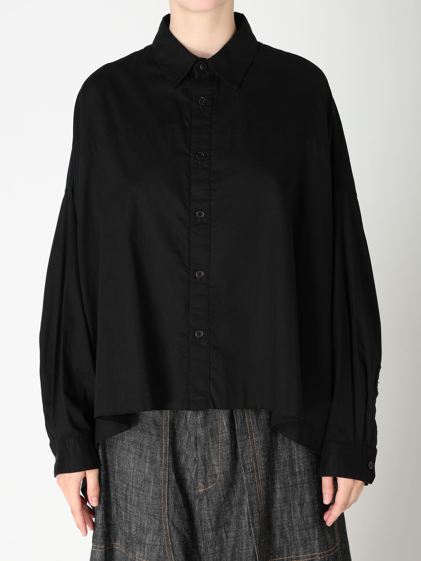 [Y's BORN PRODUCT] DOUBLE FRONT BIG BLOUSE