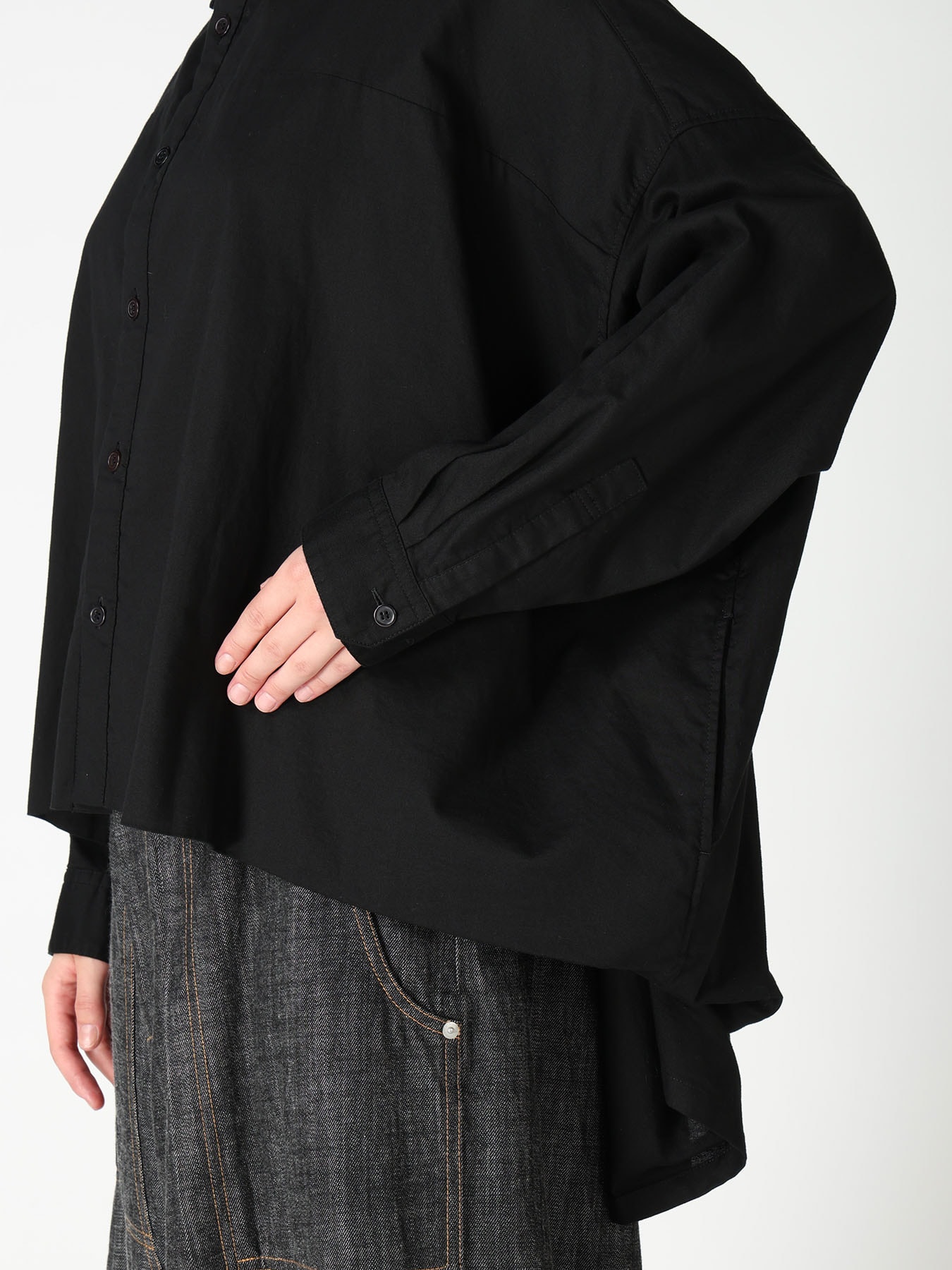 [Y's BORN PRODUCT] DOUBLE FRONT BIG BLOUSE