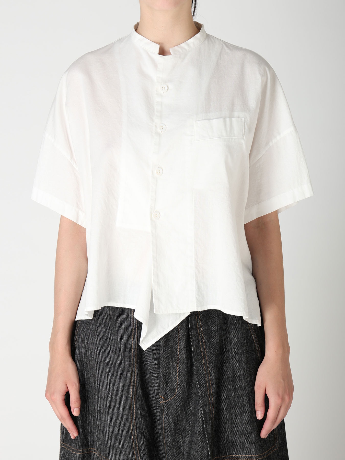 [Y's BORN PRODUCT] HALF SLEEVE BOX SHIRT