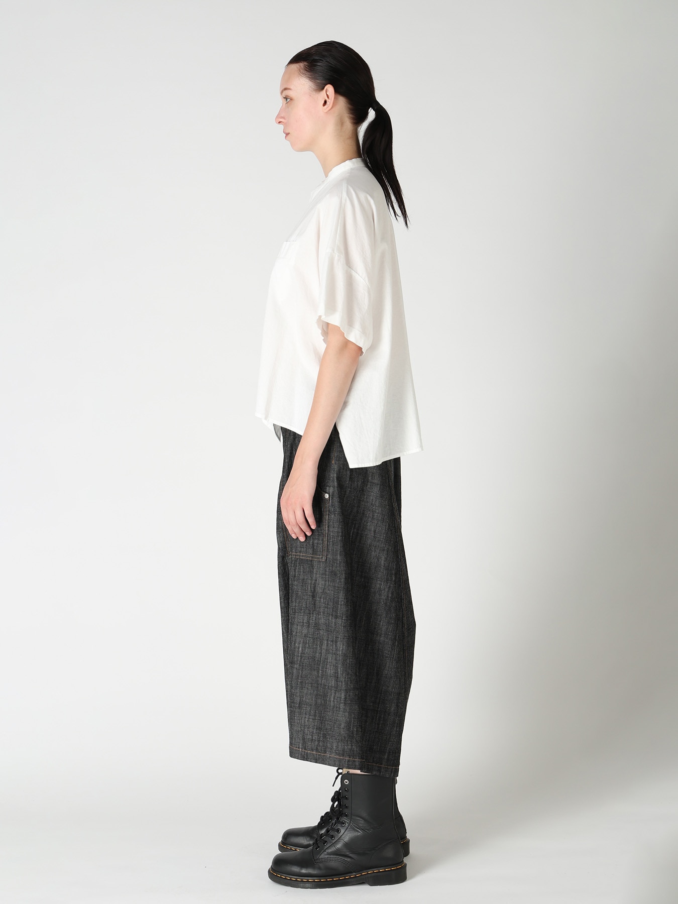 [Y's BORN PRODUCT] HALF SLEEVE BOX SHIRT