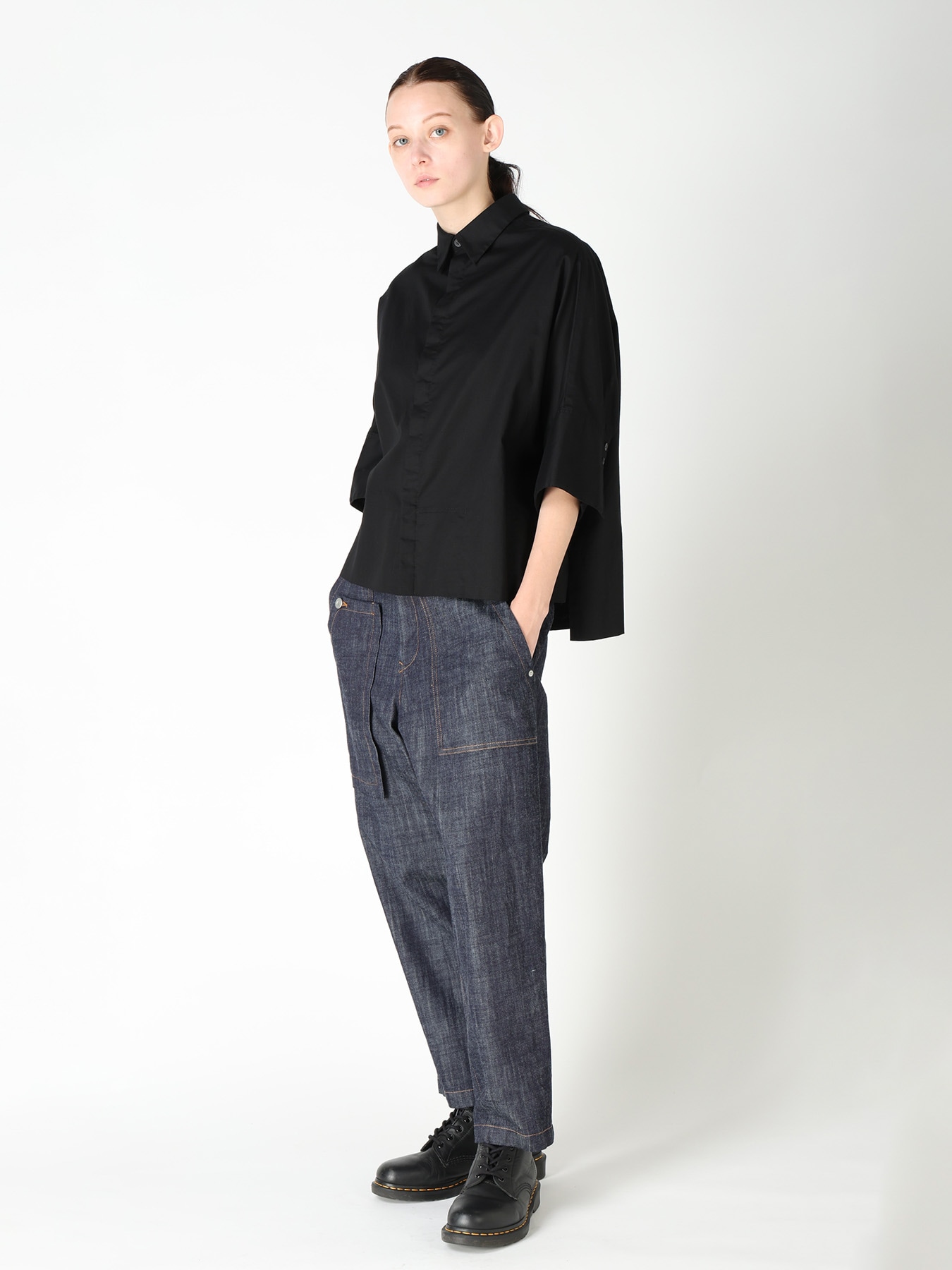 [Y's BORN PRODUCT] WIDE CUFFS SHIRT