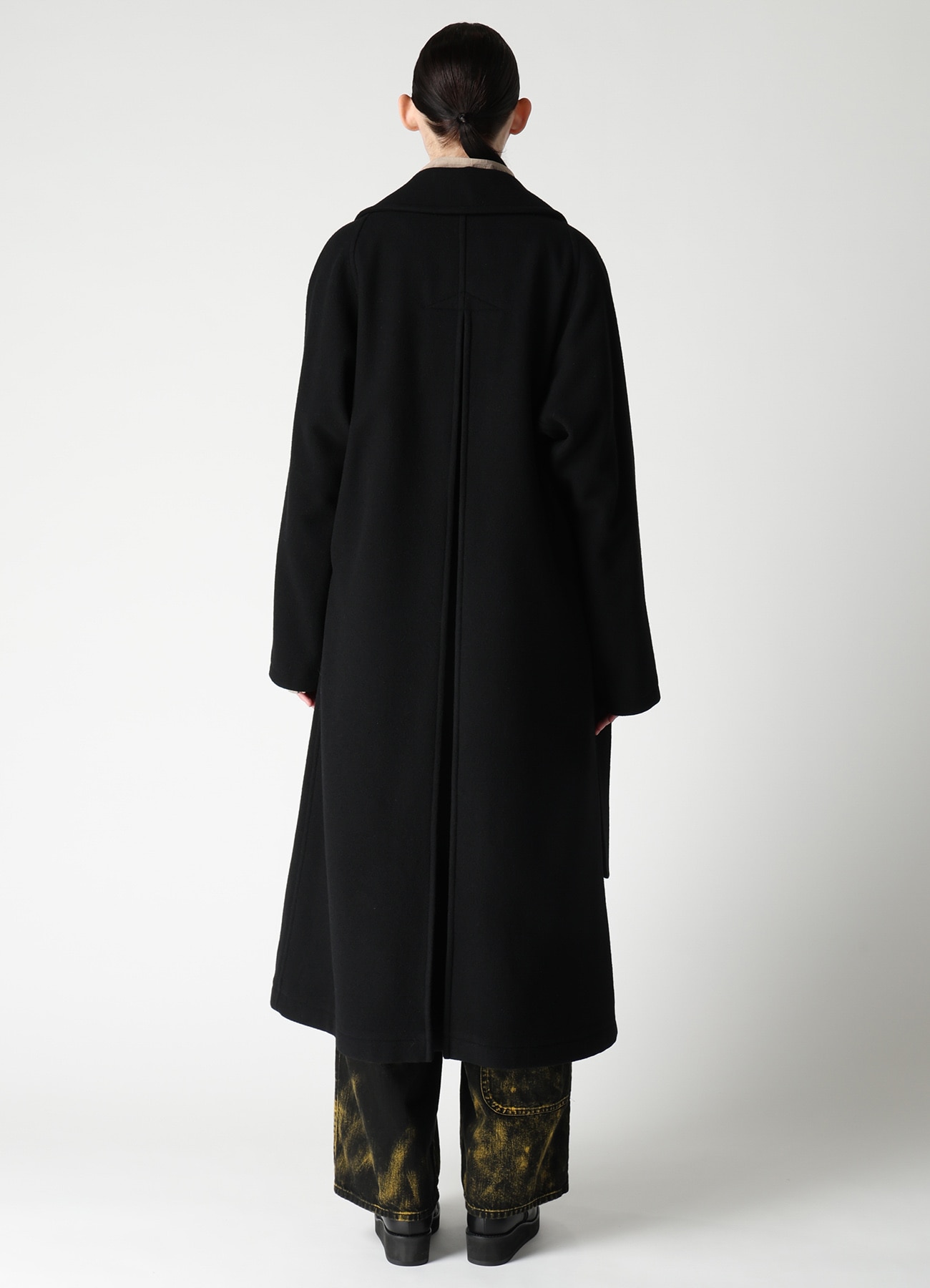 AIRY MOSSER DESIGN SLEEVE COAT(XS Black): Y's｜THE SHOP YOHJI YAMAMOTO