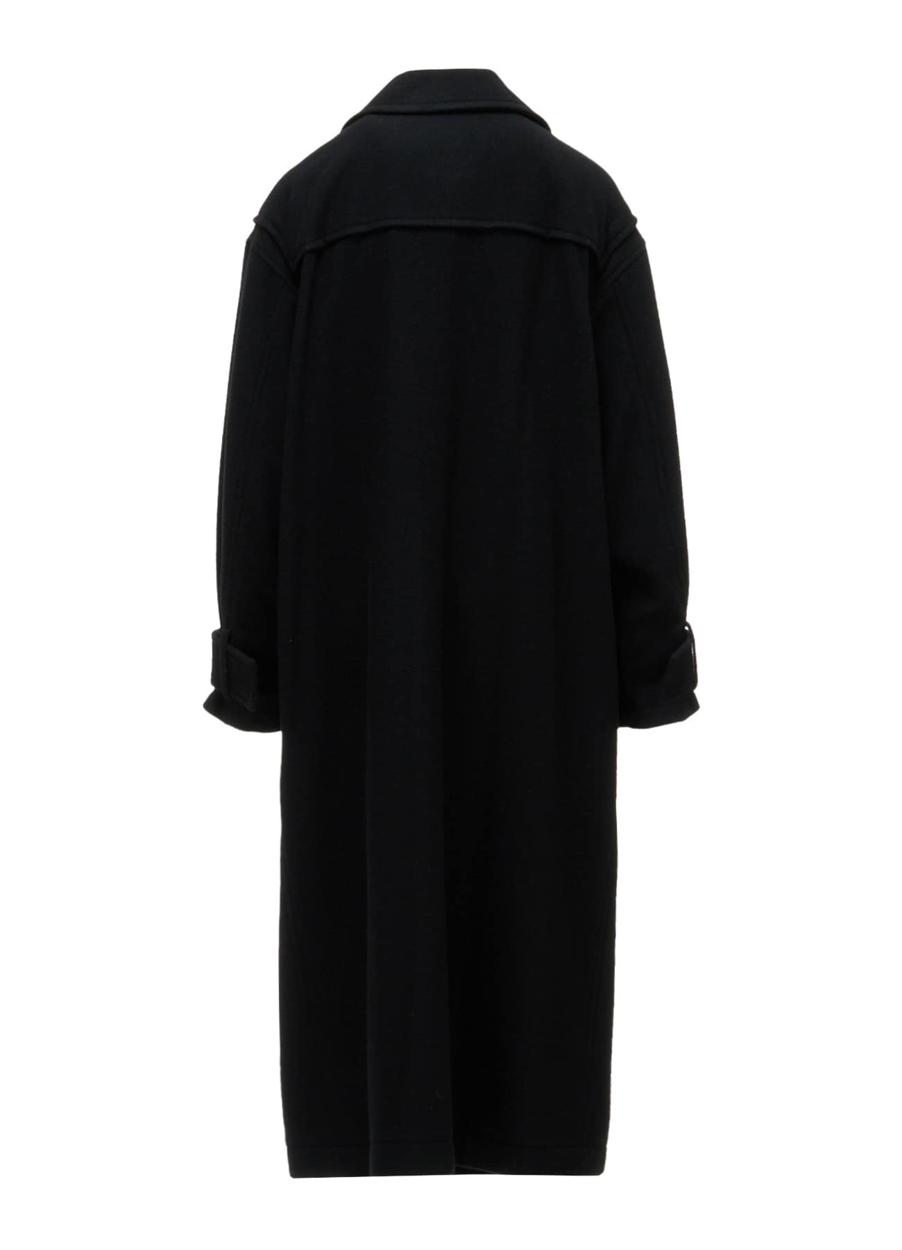 AIRY MOSSER LONG DUFFLE COAT(XS Black): Y's｜THE SHOP YOHJI YAMAMOTO