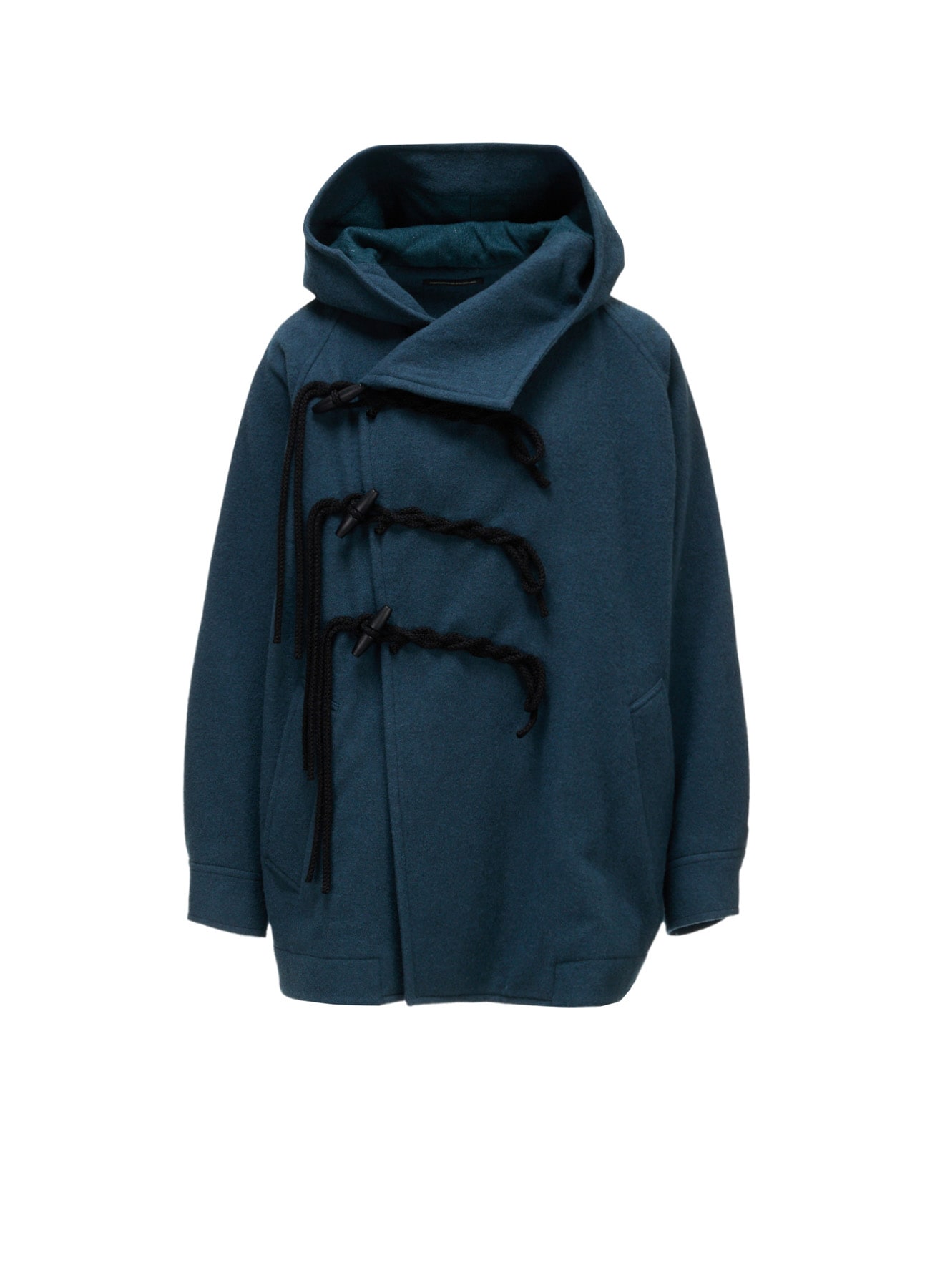 AIRY MOSSER TOGGLE BUTTON COAT(XS Black): Y's｜THE SHOP YOHJI YAMAMOTO