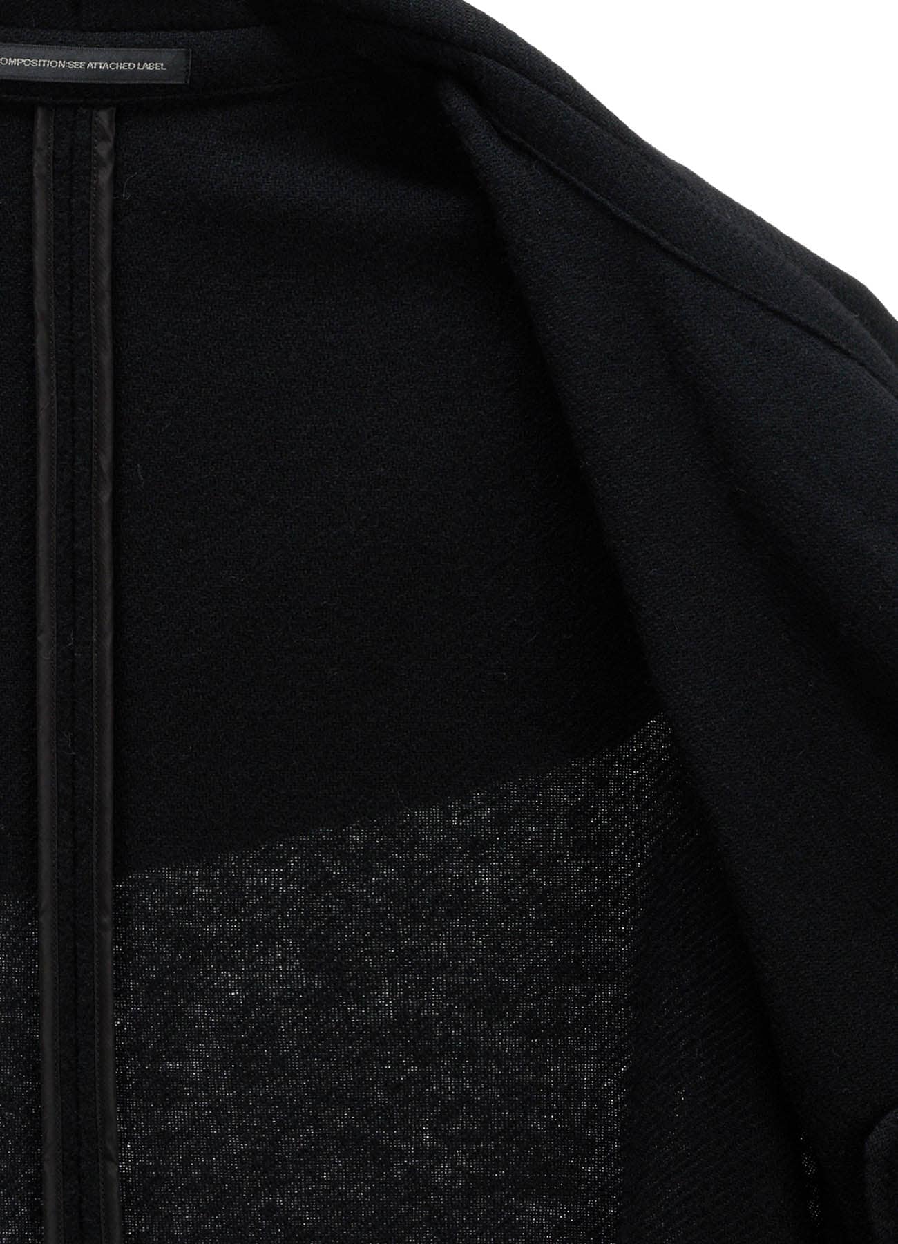 LIGHT SHAGGY BIG STITCH CAPE COAT