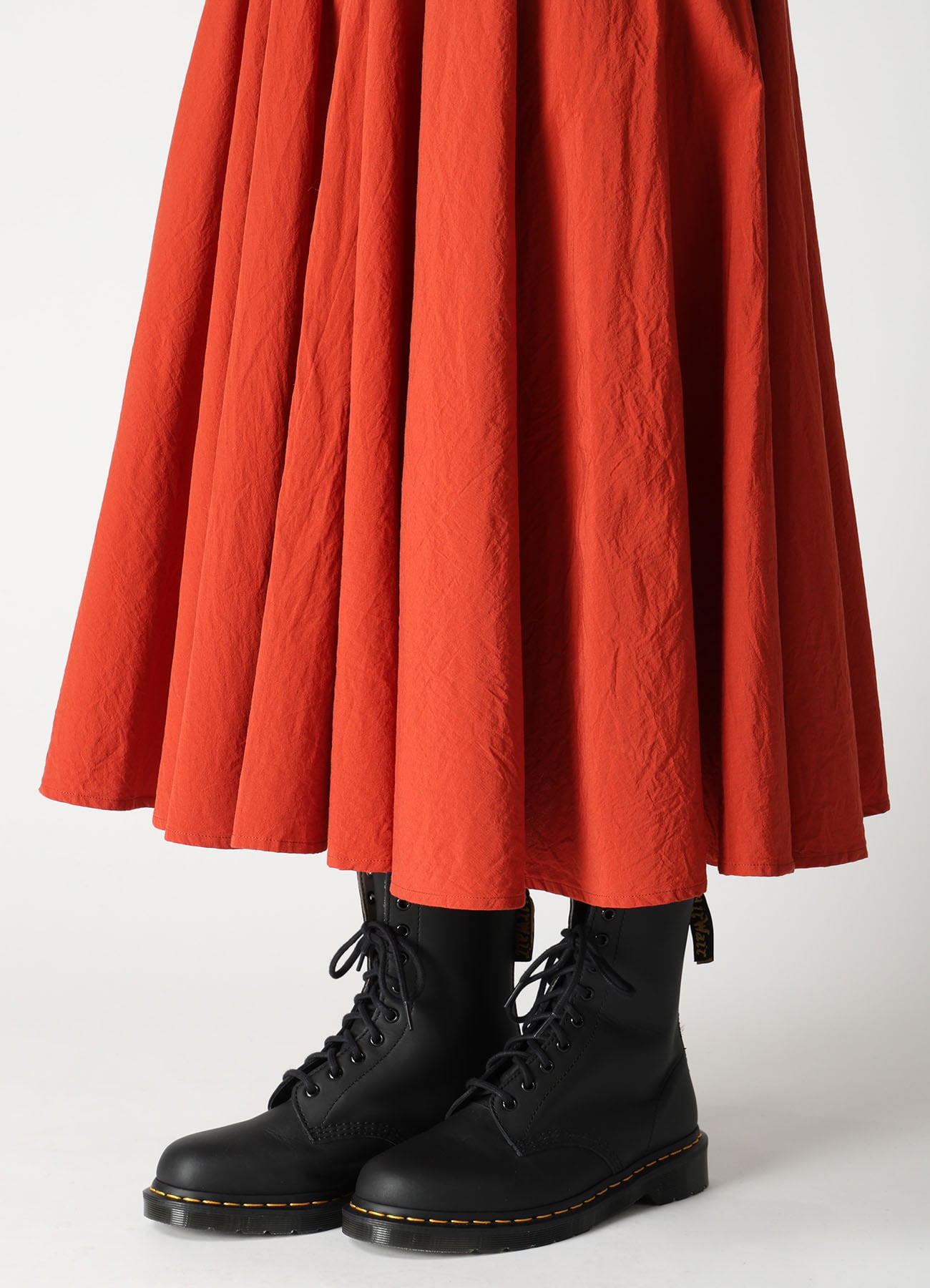 COTTON FLAX FLARE DRESS