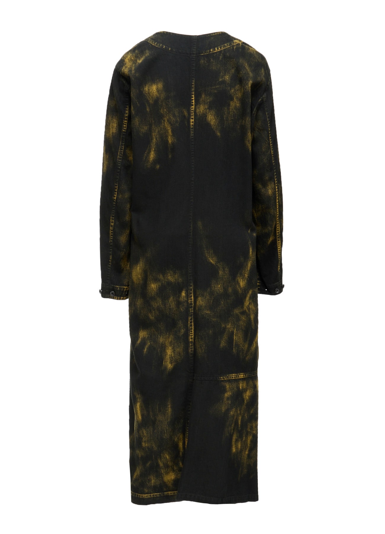 8OZ DENIM BLEACHED OVERDYE DRESS