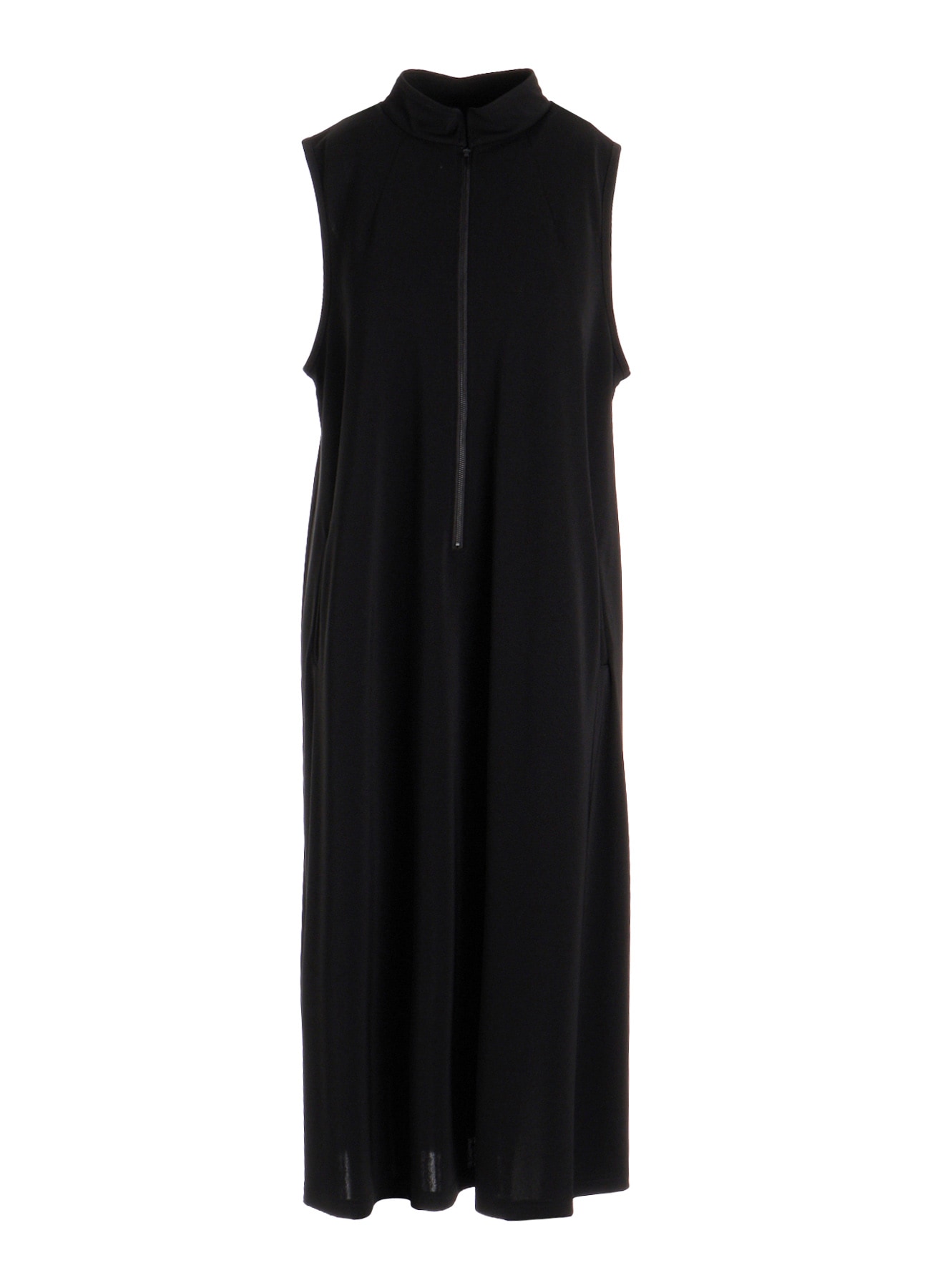 TA/PE STRETCH JERSEY STAND COLLAR DRESS