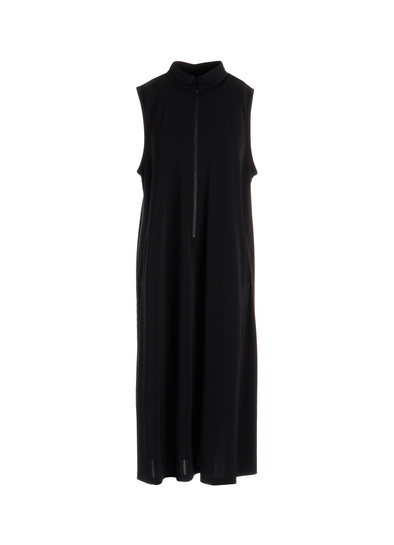 TA/PE STRETCH JERSEY STAND COLLAR DRESS