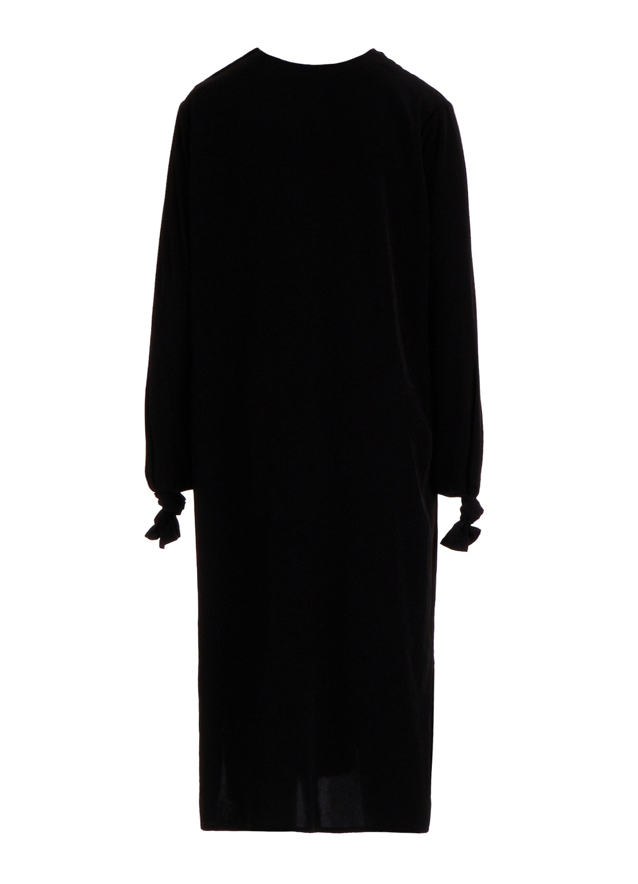 TA/PE CREPE DE CHINE KNOT SLEEVE DRESS