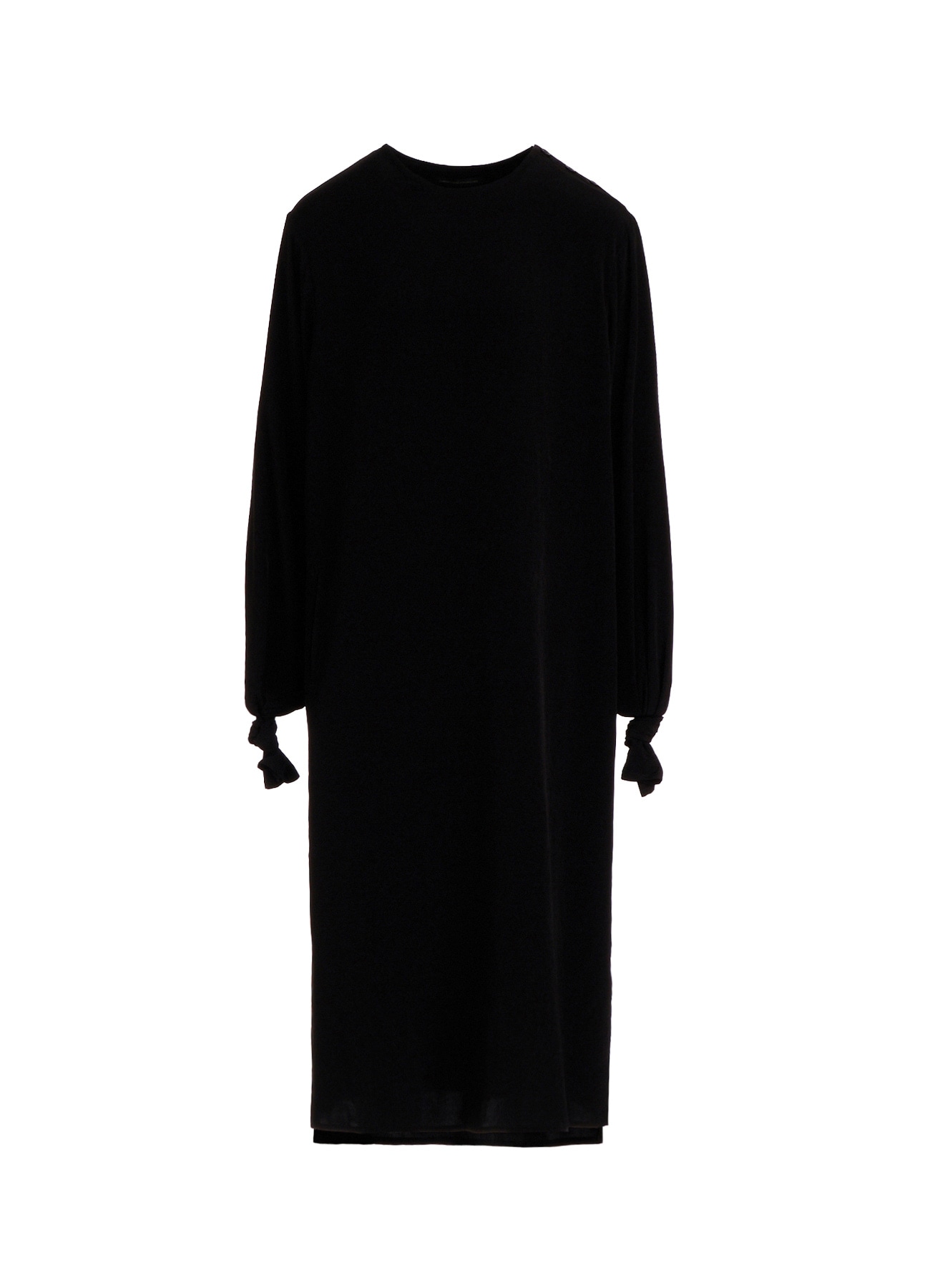 TA/PE CREPE DE CHINE KNOT SLEEVE DRESS