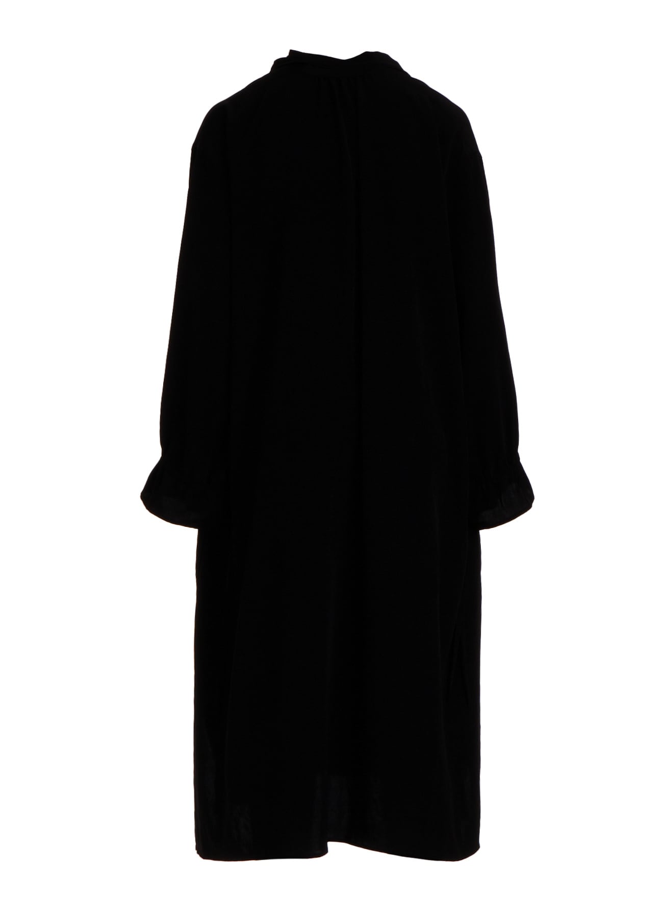 TA/PE CREPE DE CHINE GATHER COLLAR DRESS