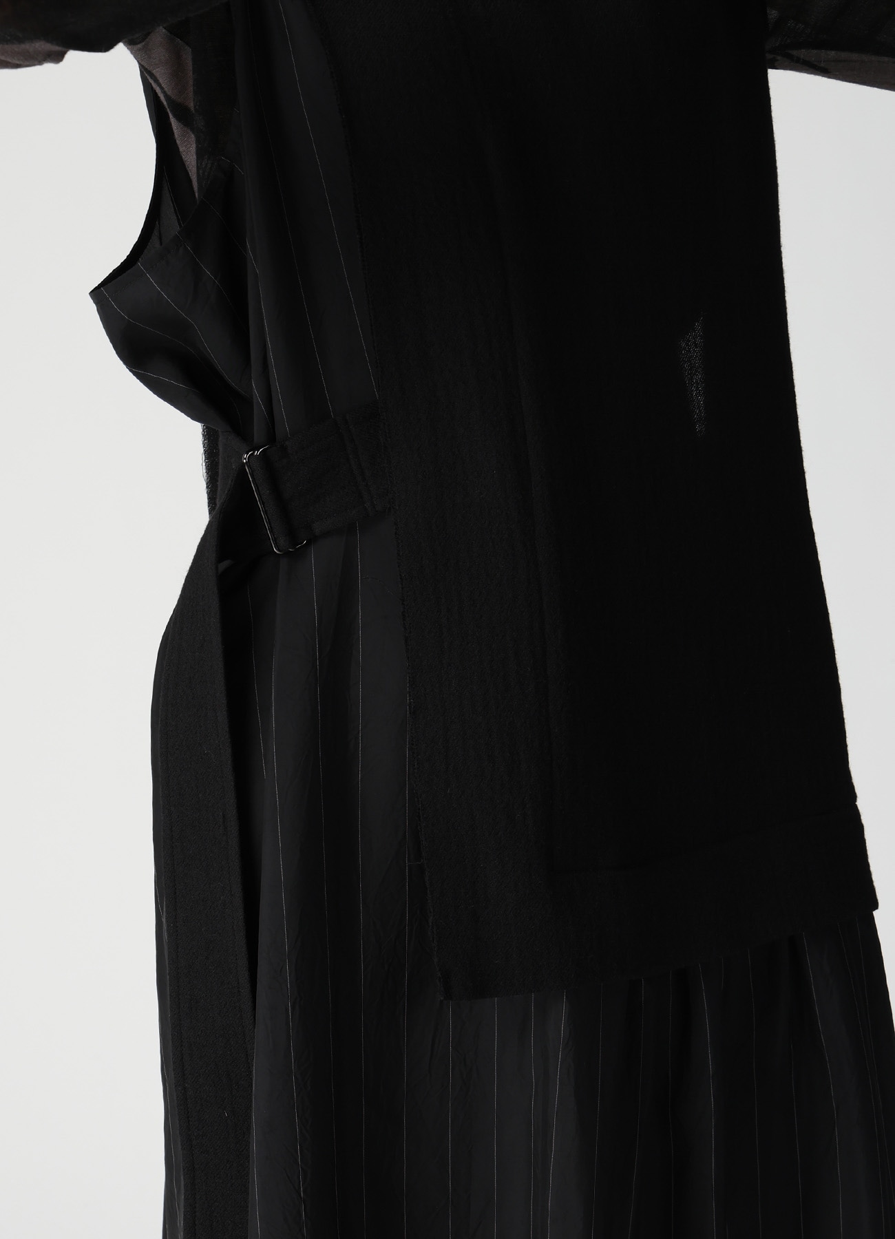 WOOL VIYELLA COMBINATION SLEEVELESS DRESS