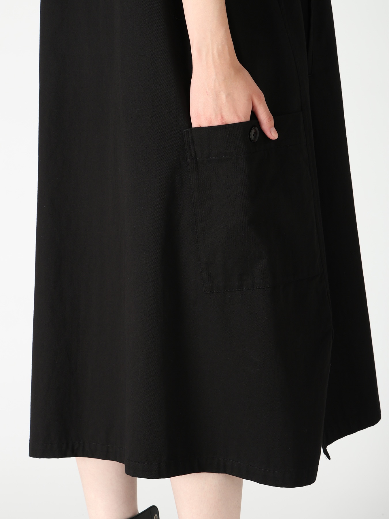 [Y's BORN PRODUCT] LONG POCKET DRESS