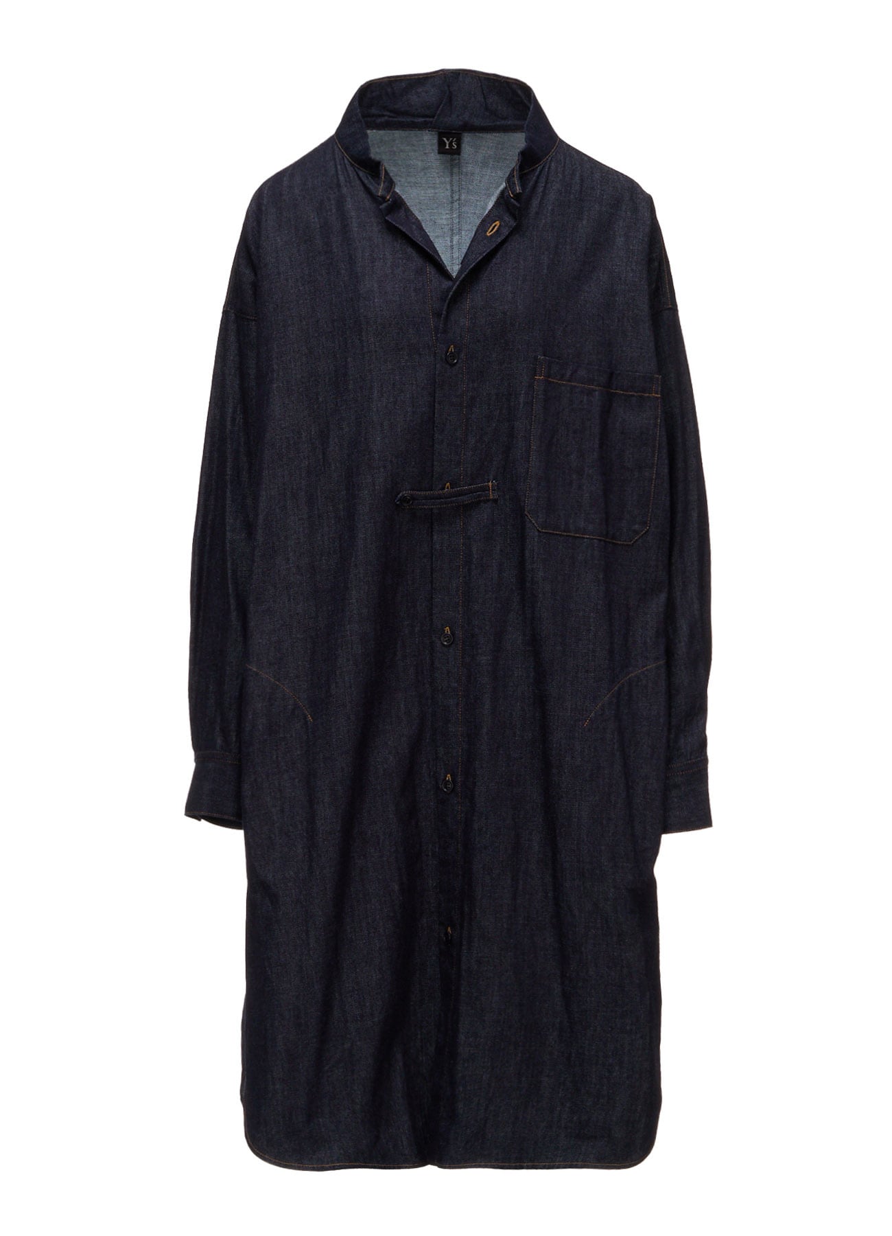 6OZ DENIM GOWN SHIRT DRESS