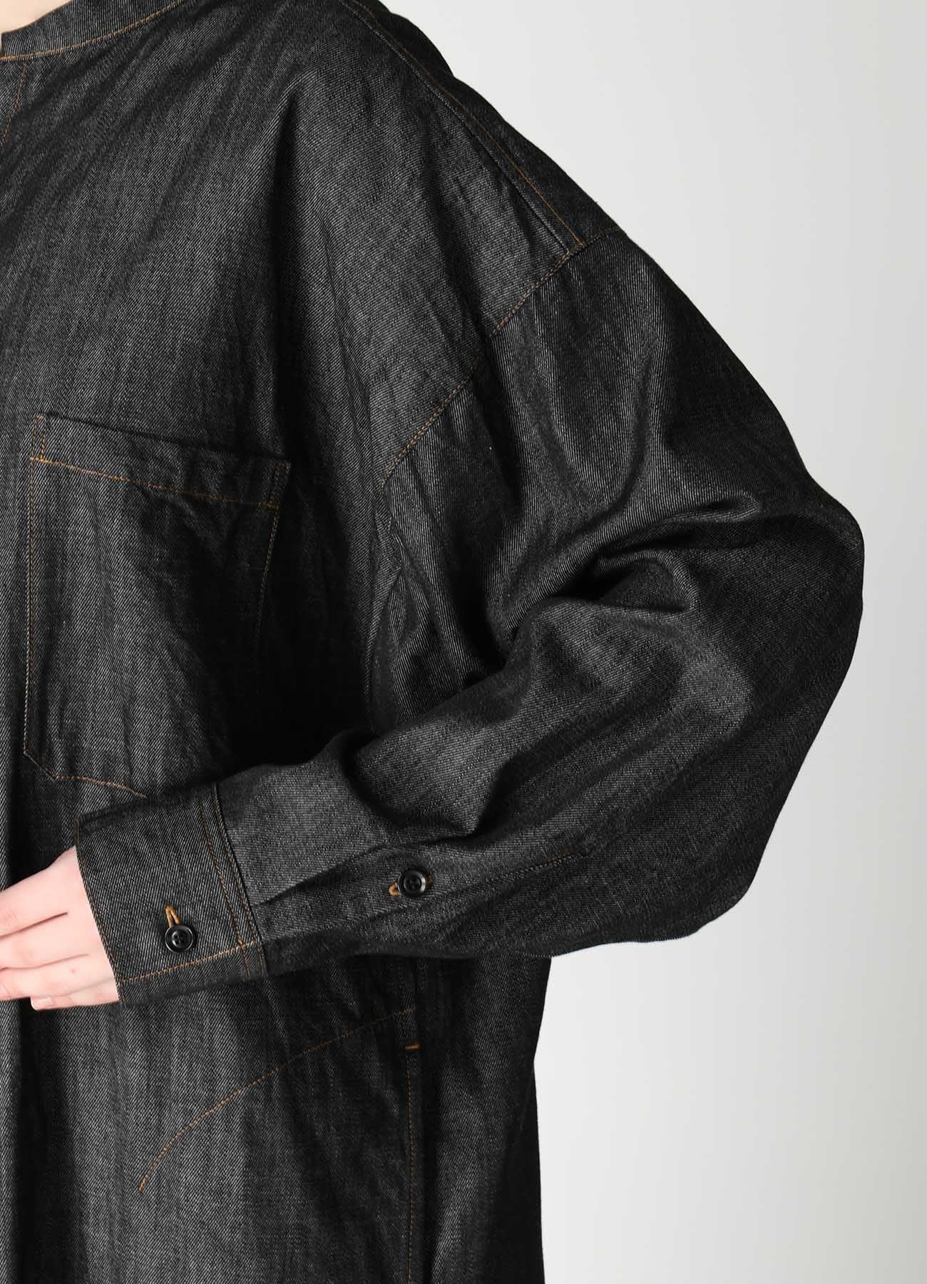 6OZ DENIM GOWN SHIRT DRESS