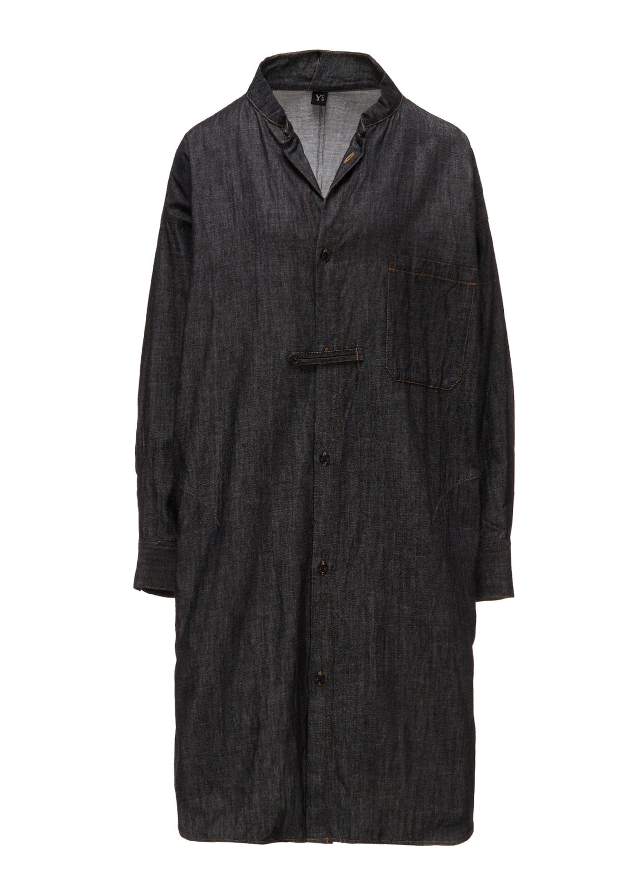6OZ DENIM GOWN SHIRT DRESS
