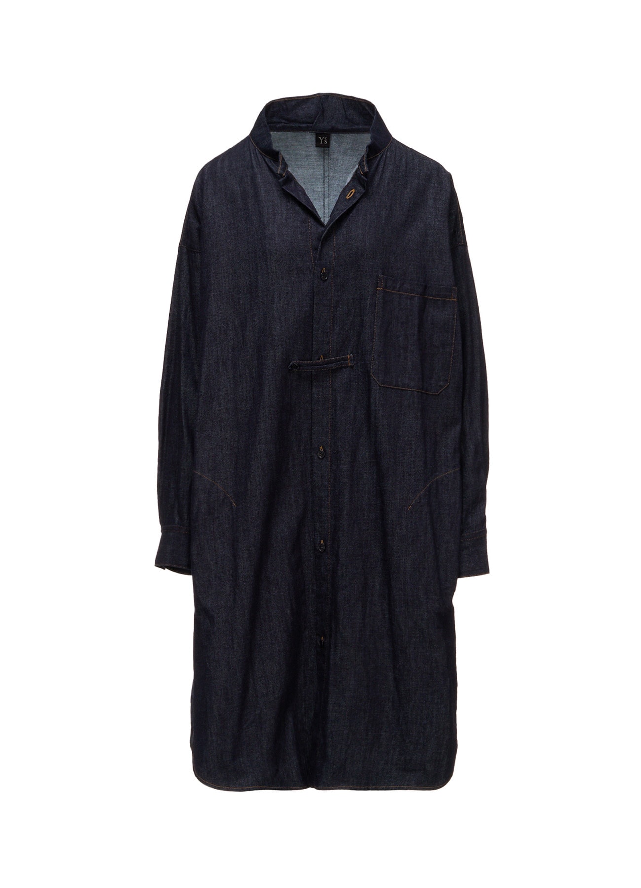 6OZ DENIM GOWN SHIRT DRESS