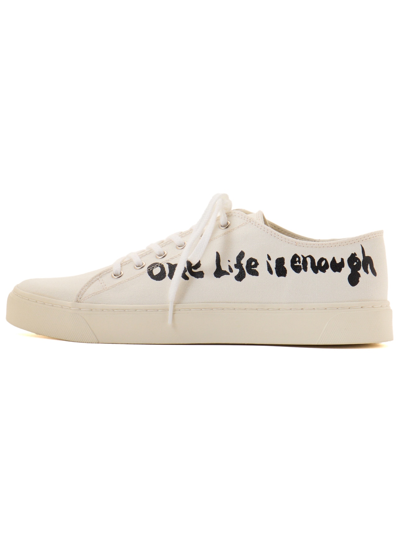 "ONE LIFE" COTTON CANVAS LOW-CUT SNEAKER