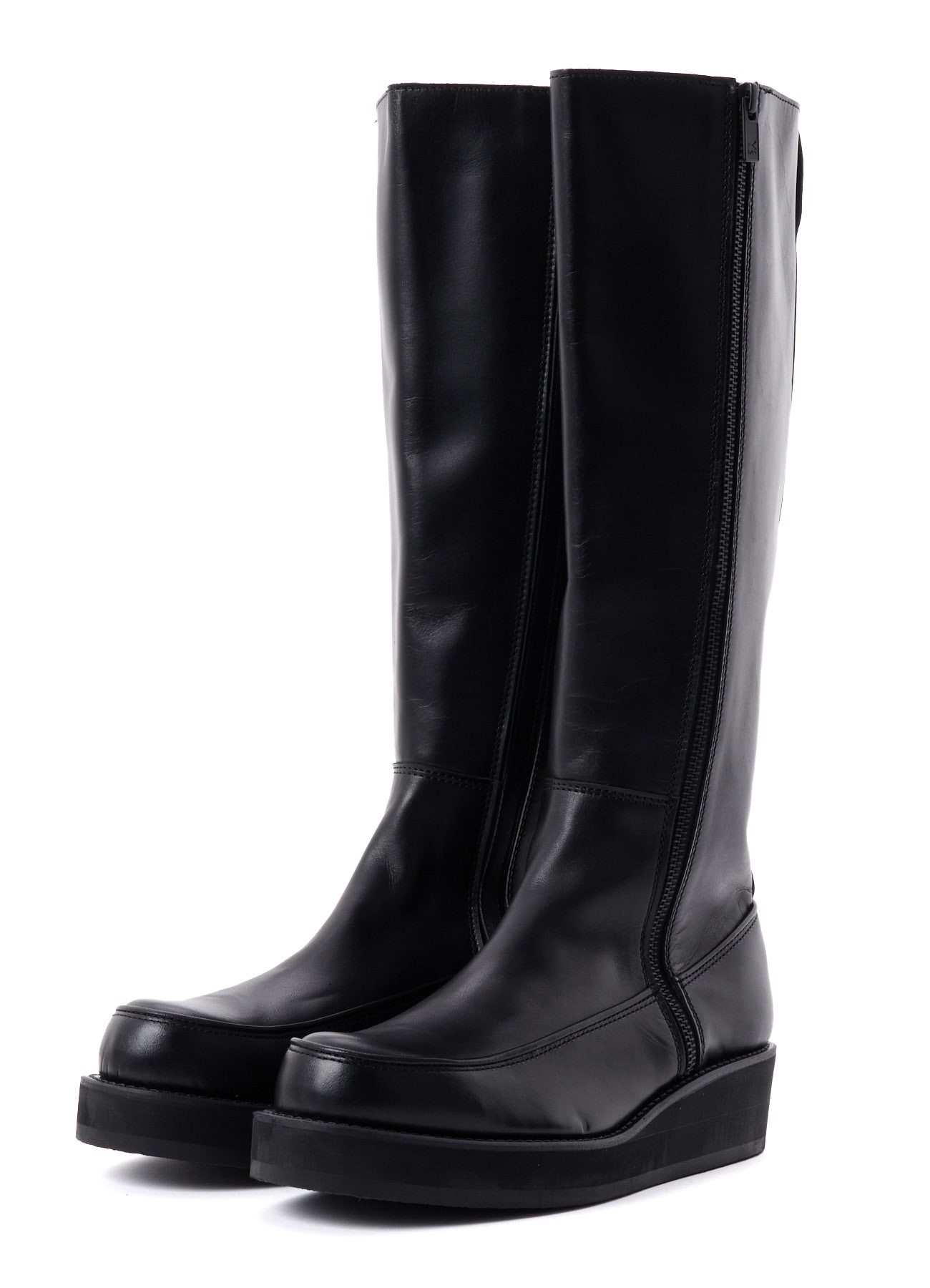 SMOOTH LEATHER PLATFOAM LONG BOOTS