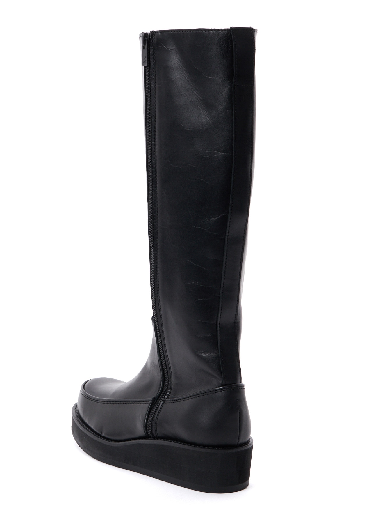 SMOOTH LEATHER PLATFOAM LONG BOOTS