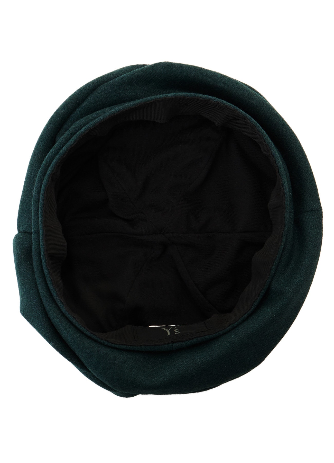 WOOL FLANNEL GATHERED BERET