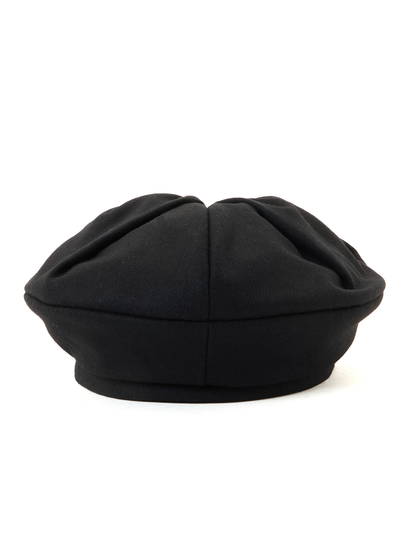 WOOL FLANNEL GATHERED BERET
