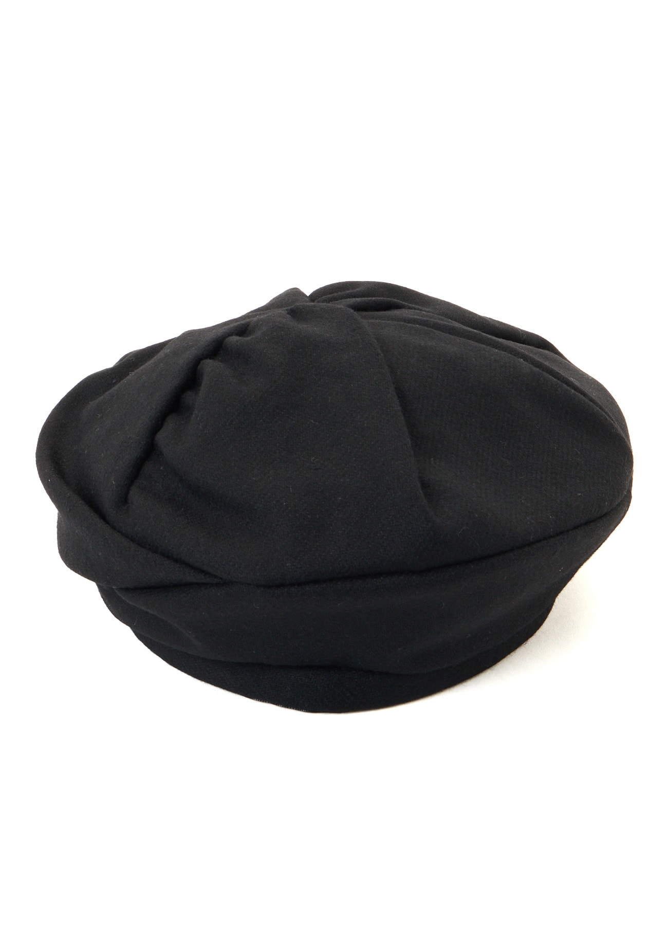 WOOL FLANNEL GATHERED BERET
